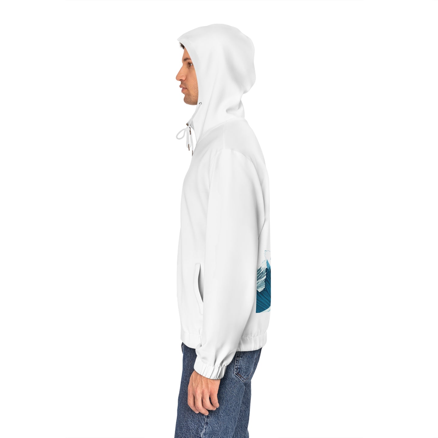 Stoned Stingray - Winter Edition Men's Full-Zip Hoodie (AOP)
