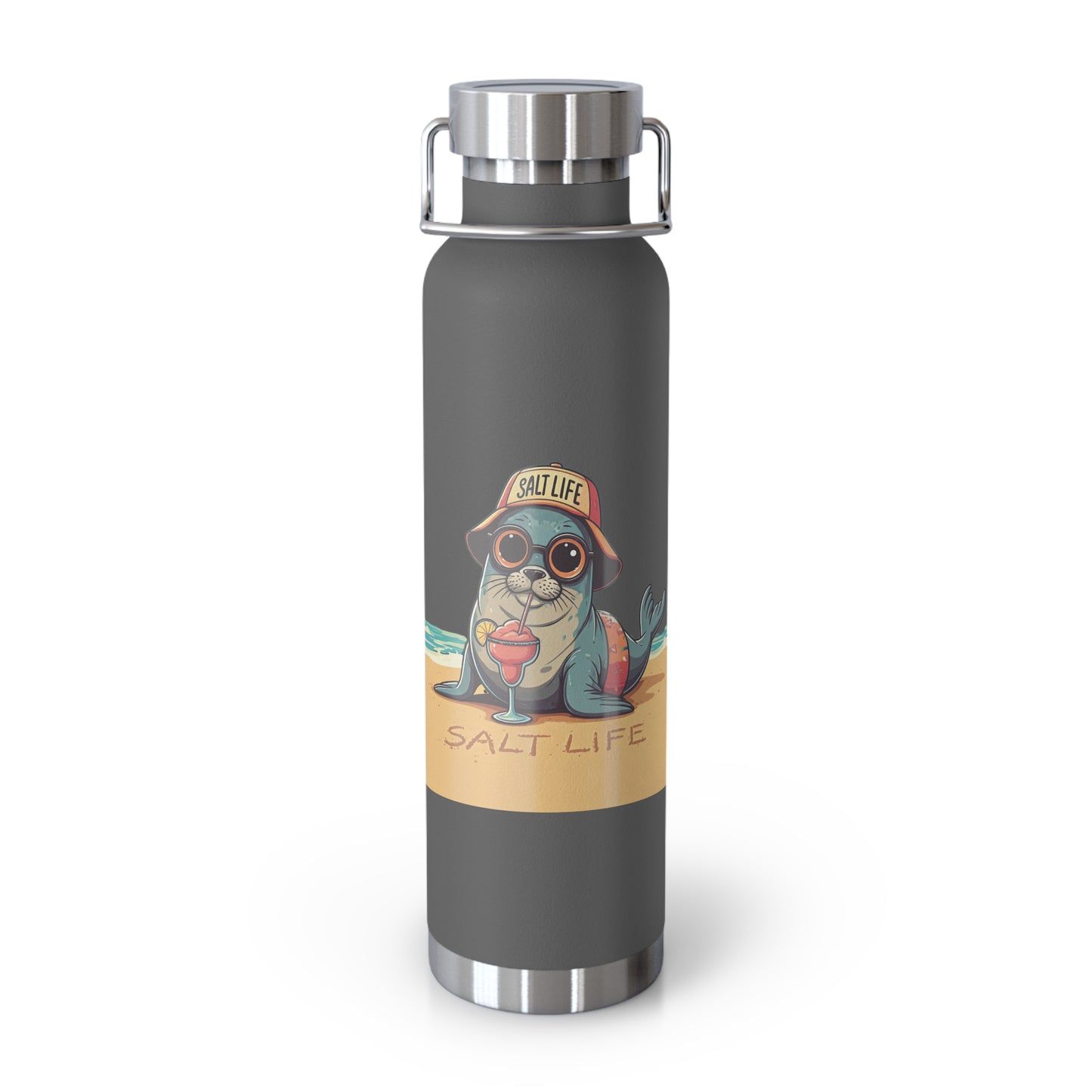 Salt Life Copper Vacuum Insulated Bottle, 22oz