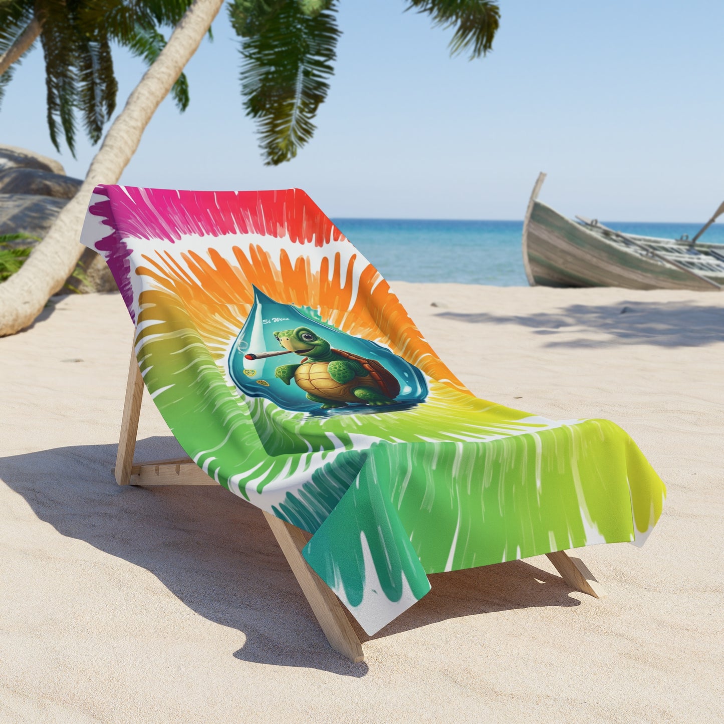 Tie Dye Turtle Beach Towel