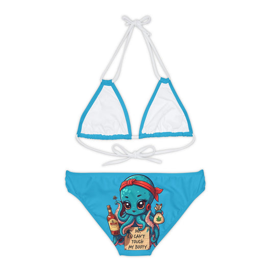 Can't Touch The Booty Strappy Bikini Set (AOP)