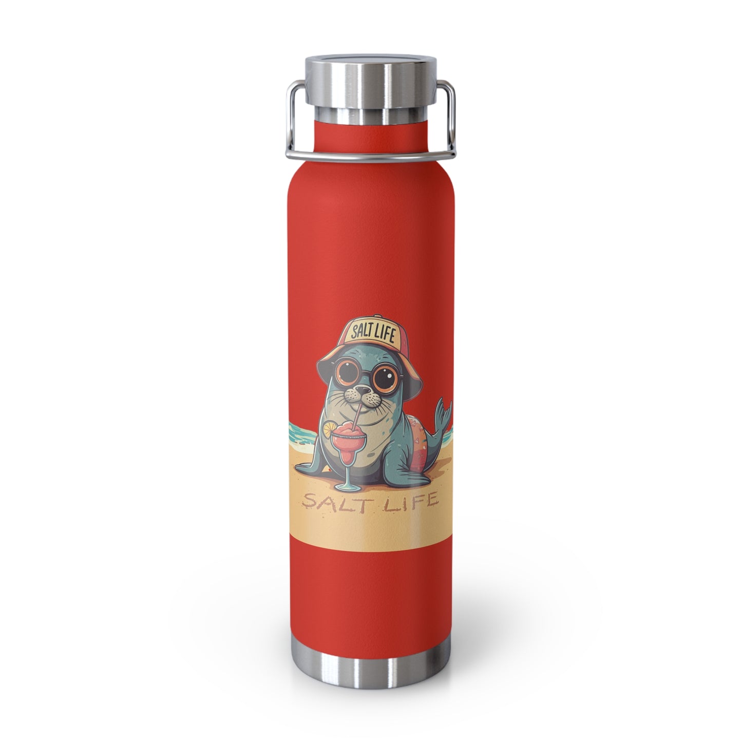 Salt Life Copper Vacuum Insulated Bottle, 22oz
