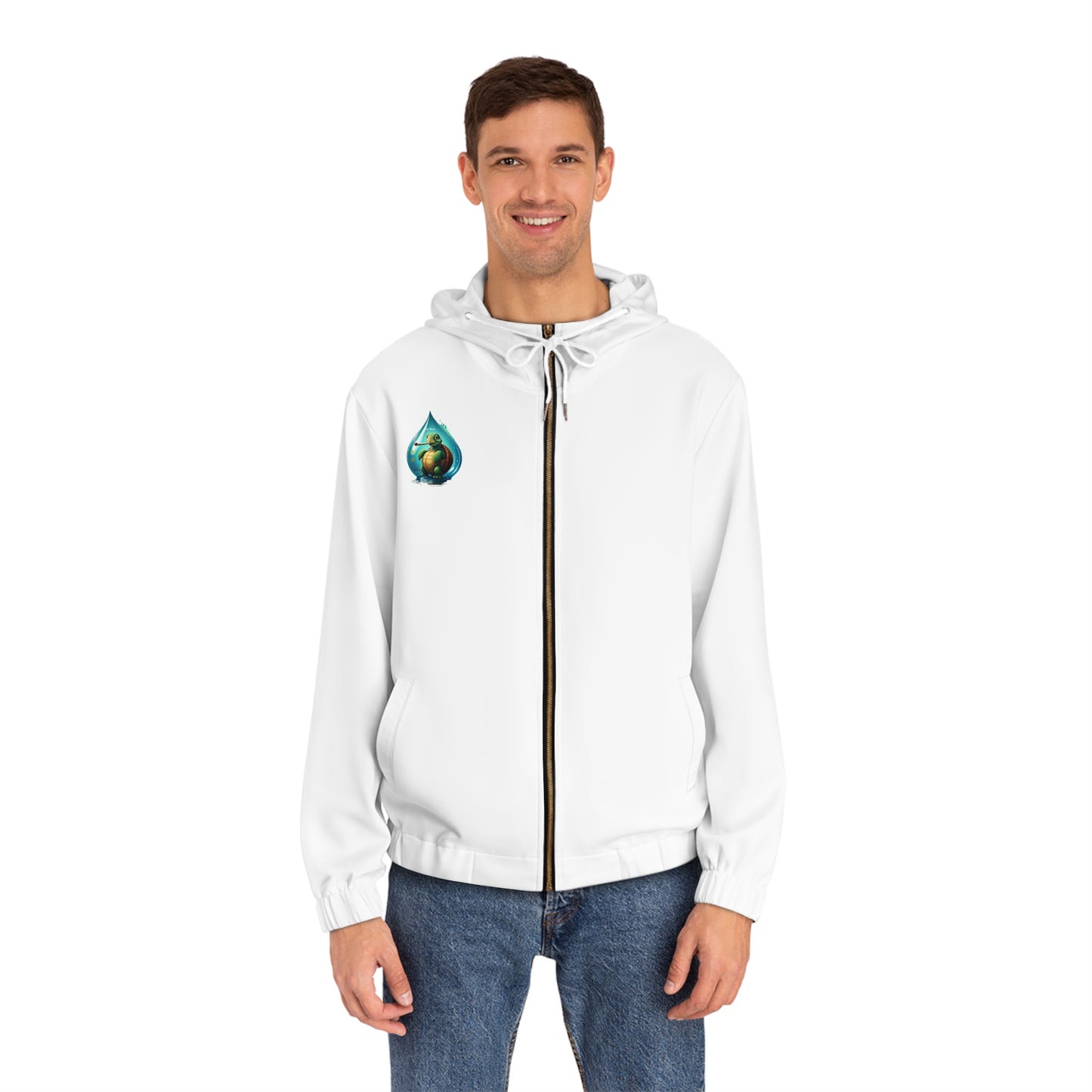 Stoned Stingray - Winter Edition Men's Full-Zip Hoodie (AOP)