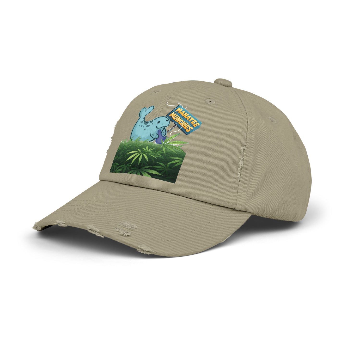 Manatee Munchies OG Edition Unisex Distressed Cap