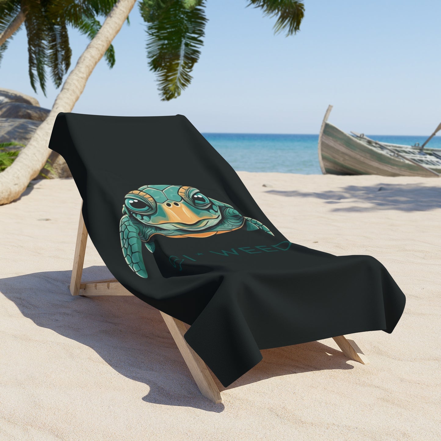 Si Weed Apparel Beach Towel