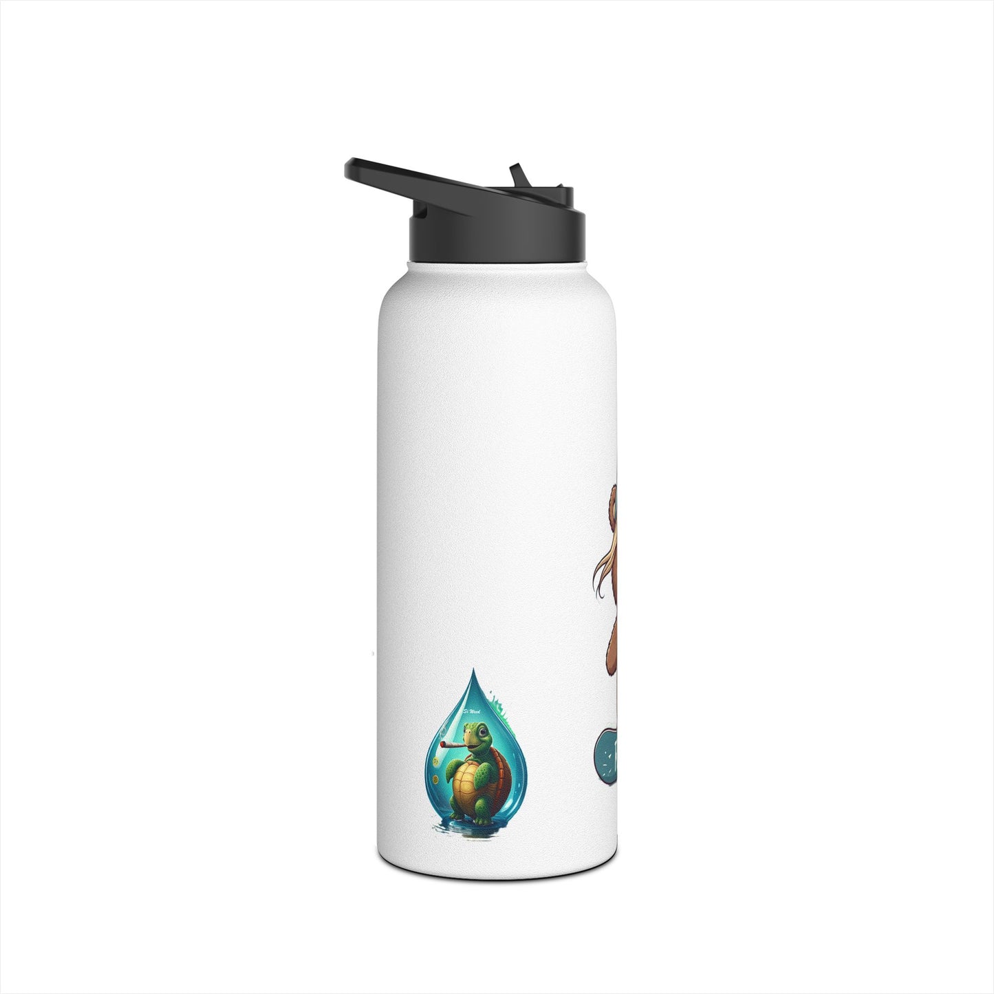 Riding High - Lilly Bear Edition Stainless Steel Water Bottle, Standard Lid