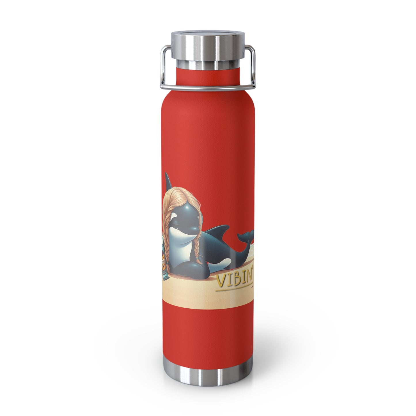 Vibin' Copper Vacuum Insulated Bottle, 22oz