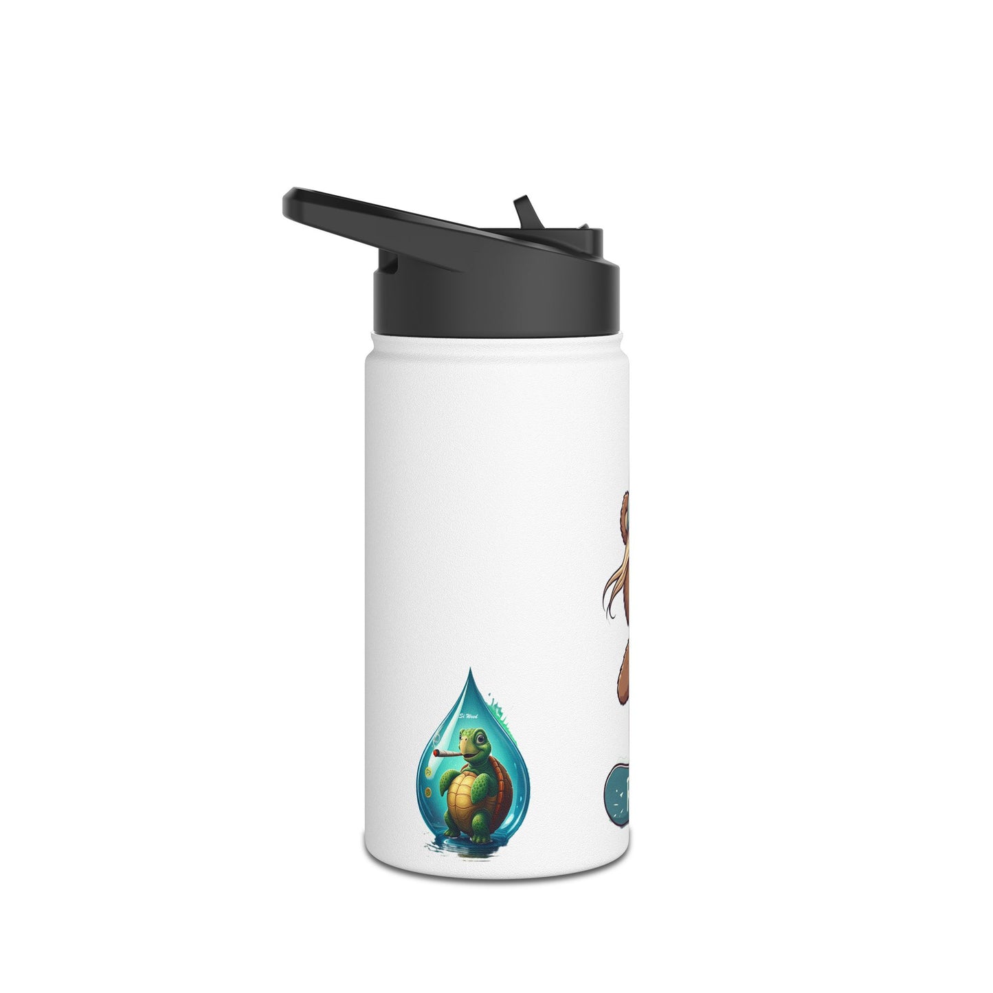 Riding High - Lilly Bear Edition Stainless Steel Water Bottle, Standard Lid