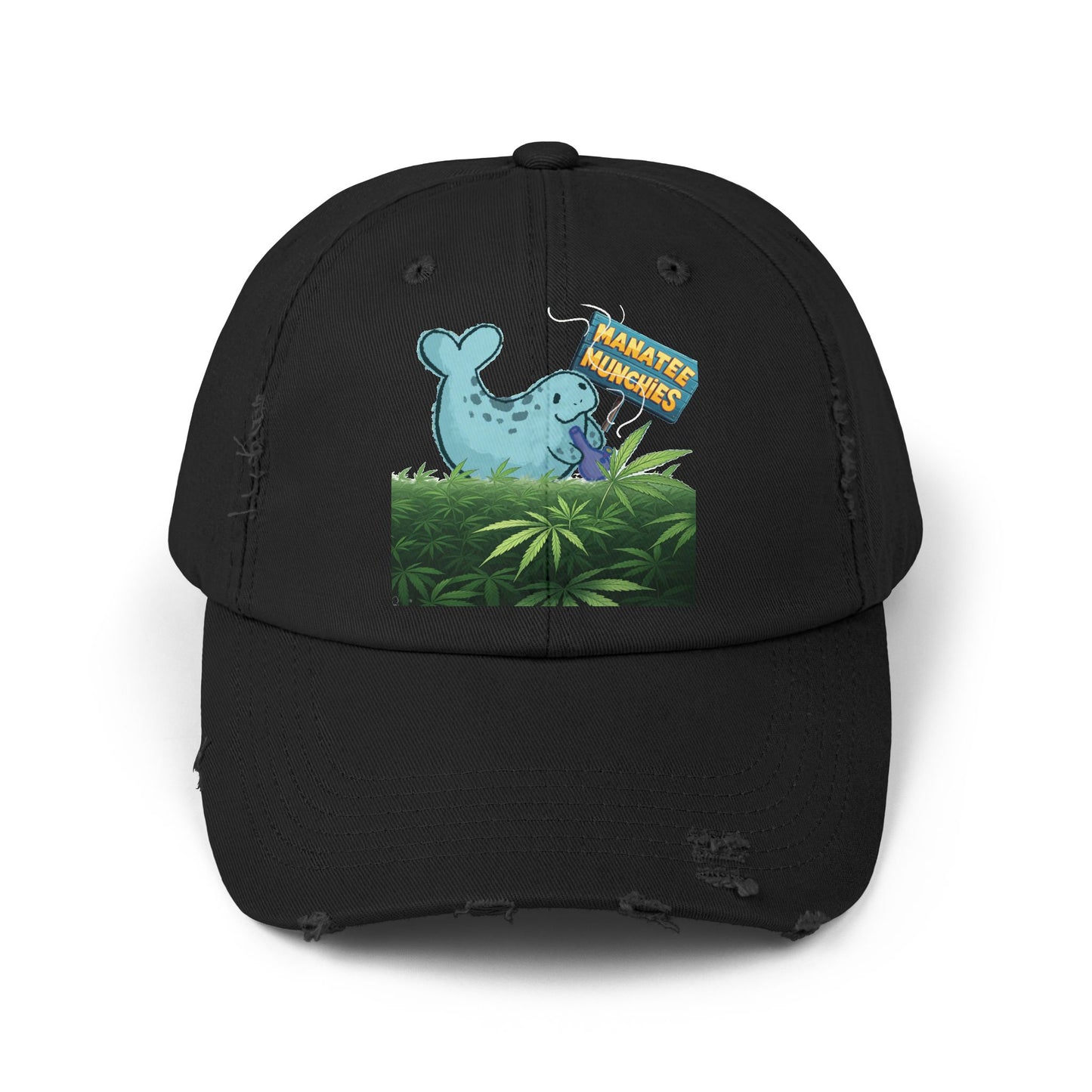 Manatee Munchies OG Edition Unisex Distressed Cap