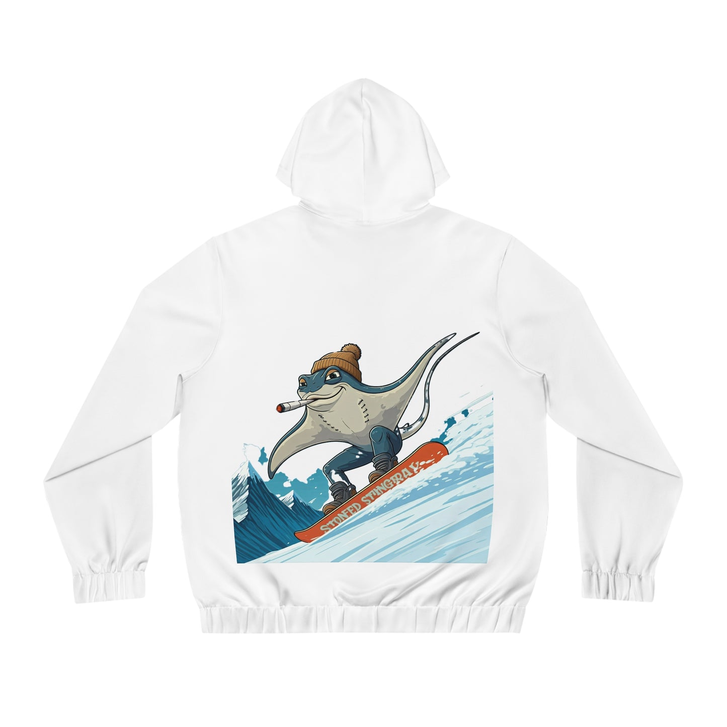 Stoned Stingray - Winter Edition Men's Full-Zip Hoodie (AOP)