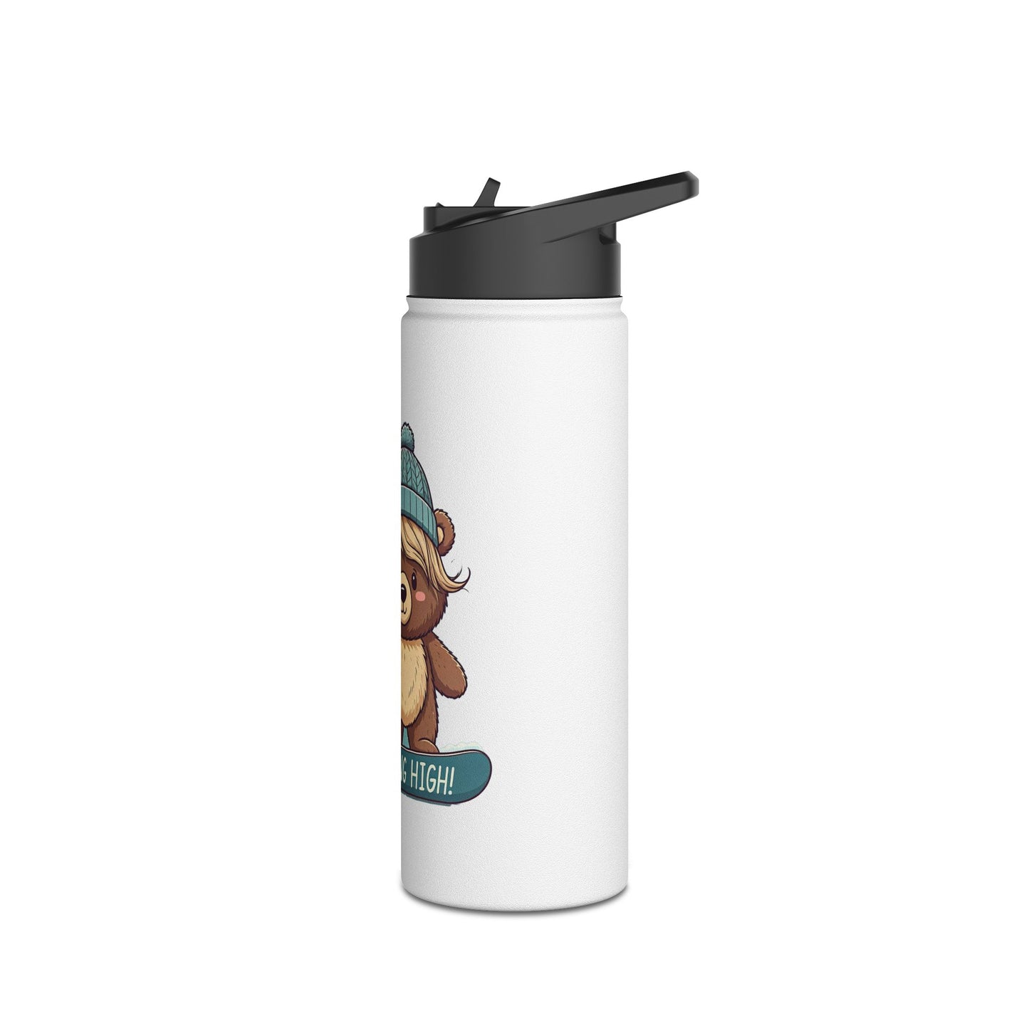 Riding High - Lilly Bear Edition Stainless Steel Water Bottle, Standard Lid