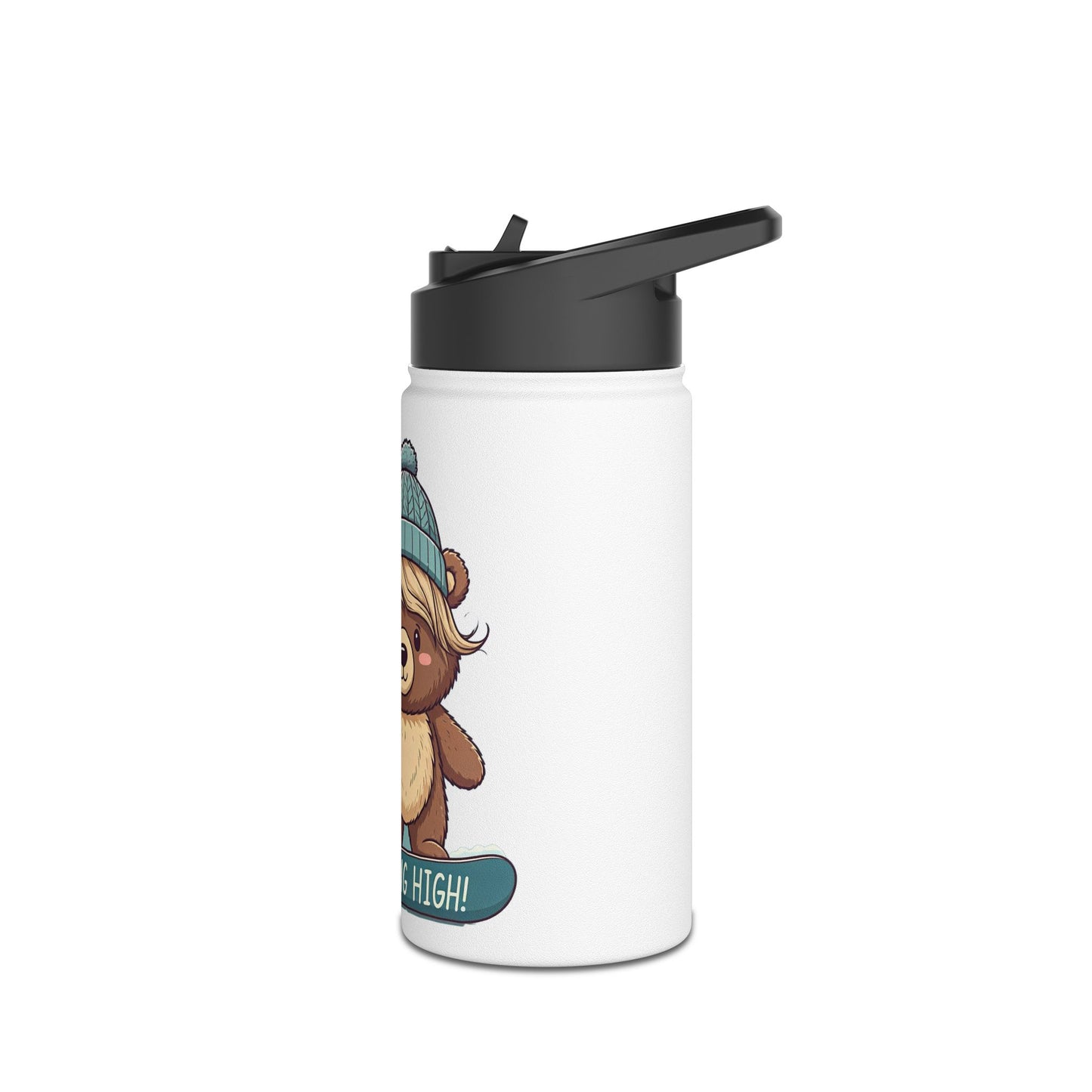 Riding High - Lilly Bear Edition Stainless Steel Water Bottle, Standard Lid