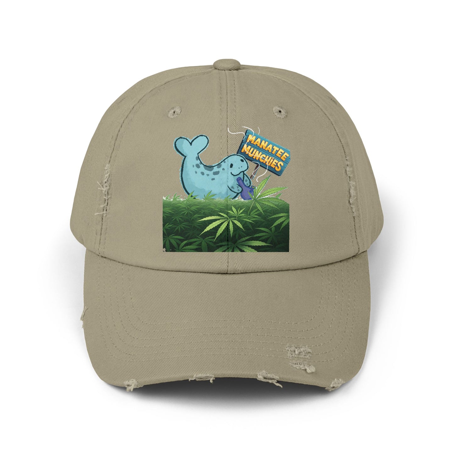 Manatee Munchies OG Edition Unisex Distressed Cap