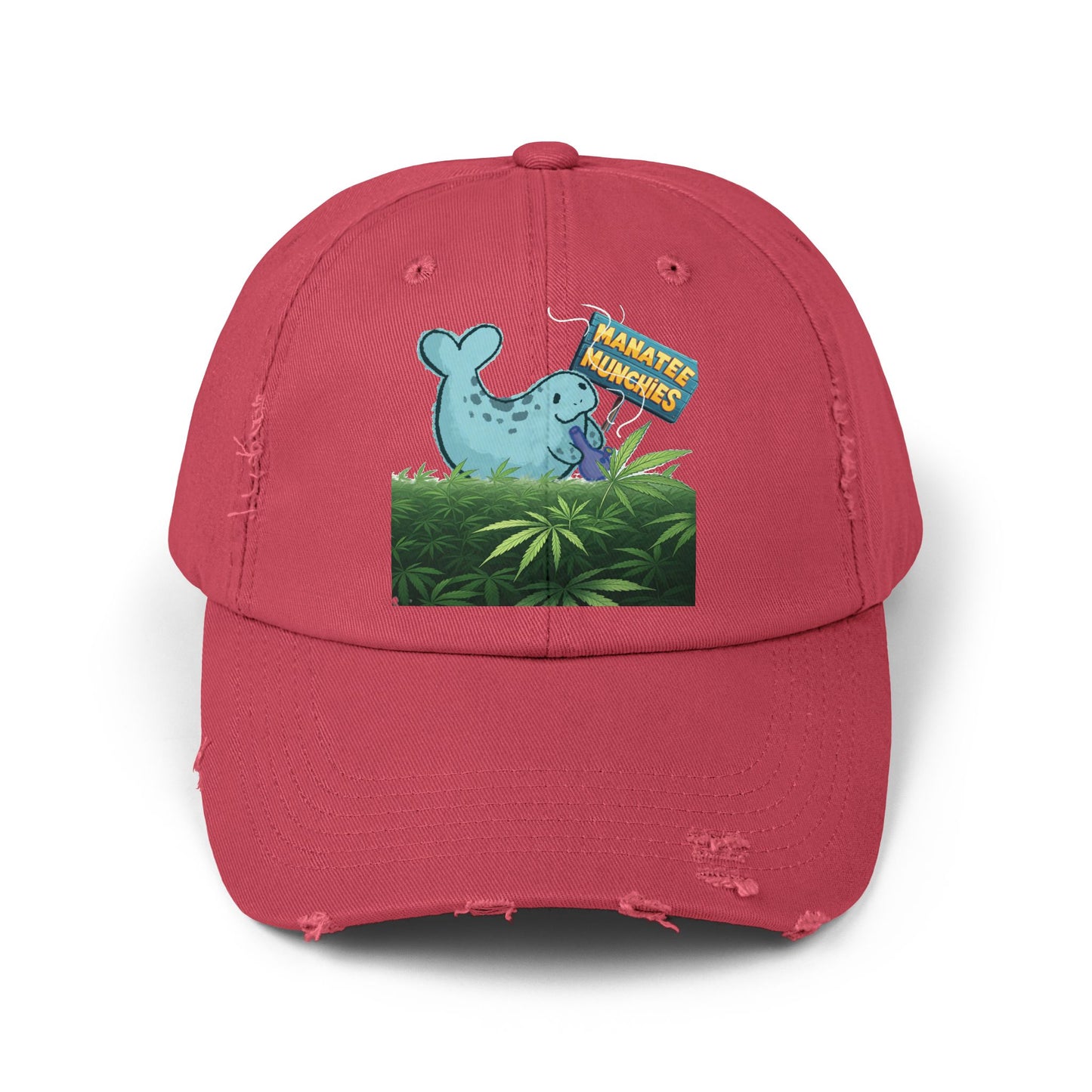 Manatee Munchies OG Edition Unisex Distressed Cap