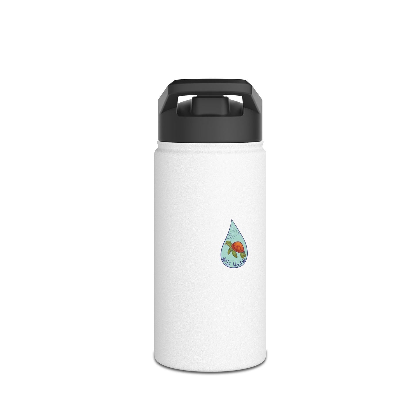 Manatee Munchies OG Edition Stainless Steel Water Bottle, Standard Lid