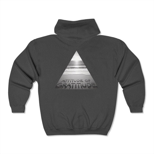 Attitude of Gratitude Unisex Heavy Blend™ Full Zip Hooded Sweatshirt