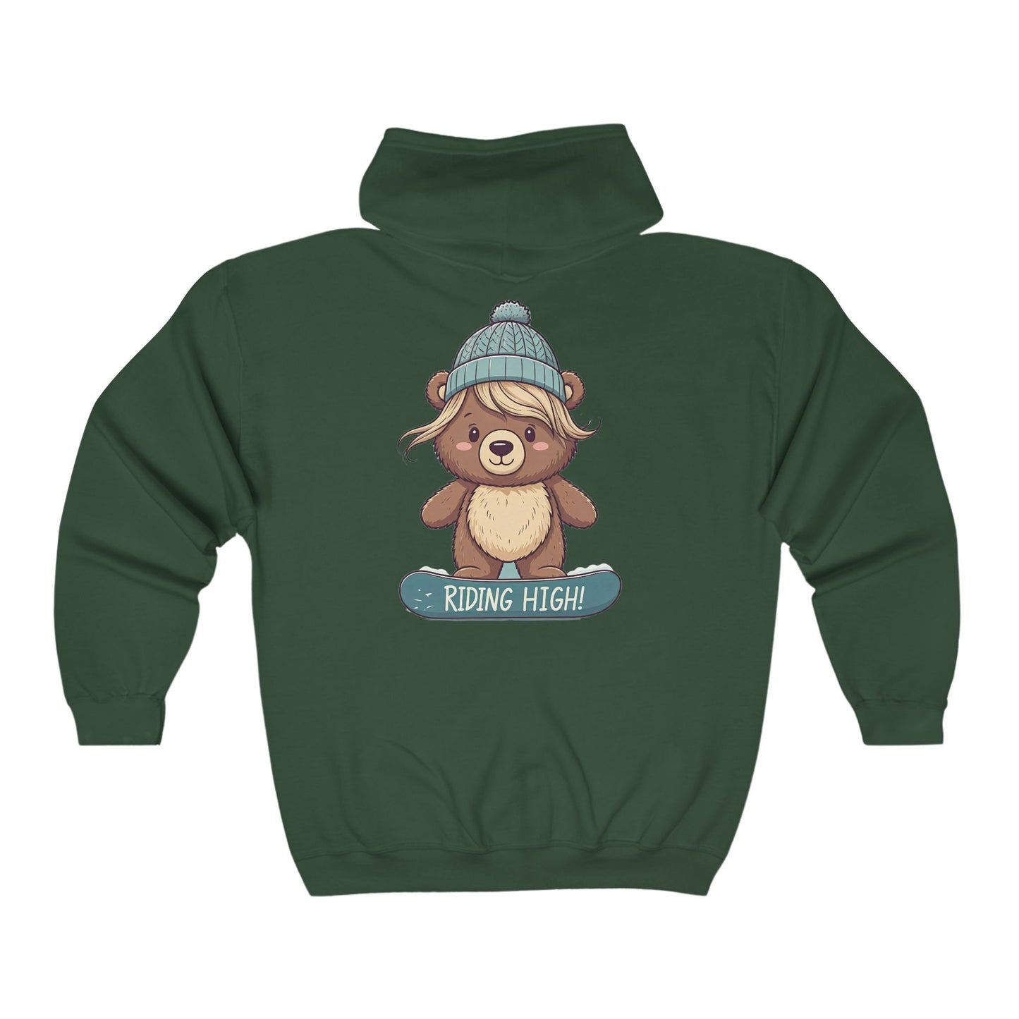 Riding High - Lilly Bear Edition Unisex Heavy Blend™ Full Zip Hooded Sweatshirt