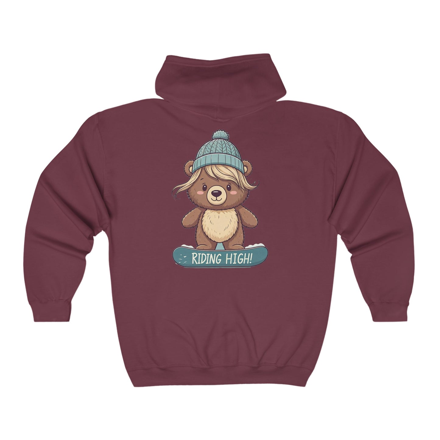 Riding High - Lilly Bear Edition Unisex Heavy Blend™ Full Zip Hooded Sweatshirt