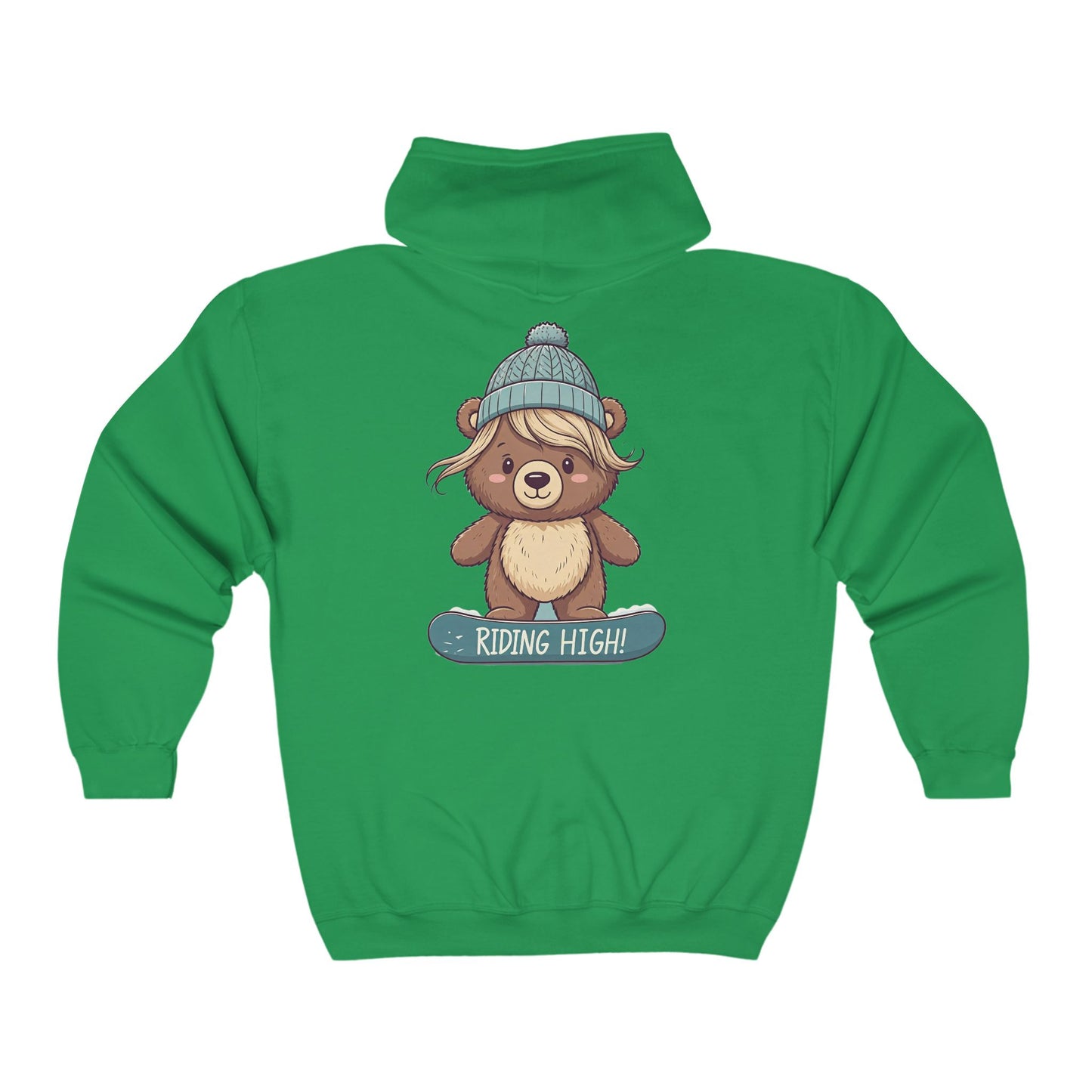 Riding High - Lilly Bear Edition Unisex Heavy Blend™ Full Zip Hooded Sweatshirt