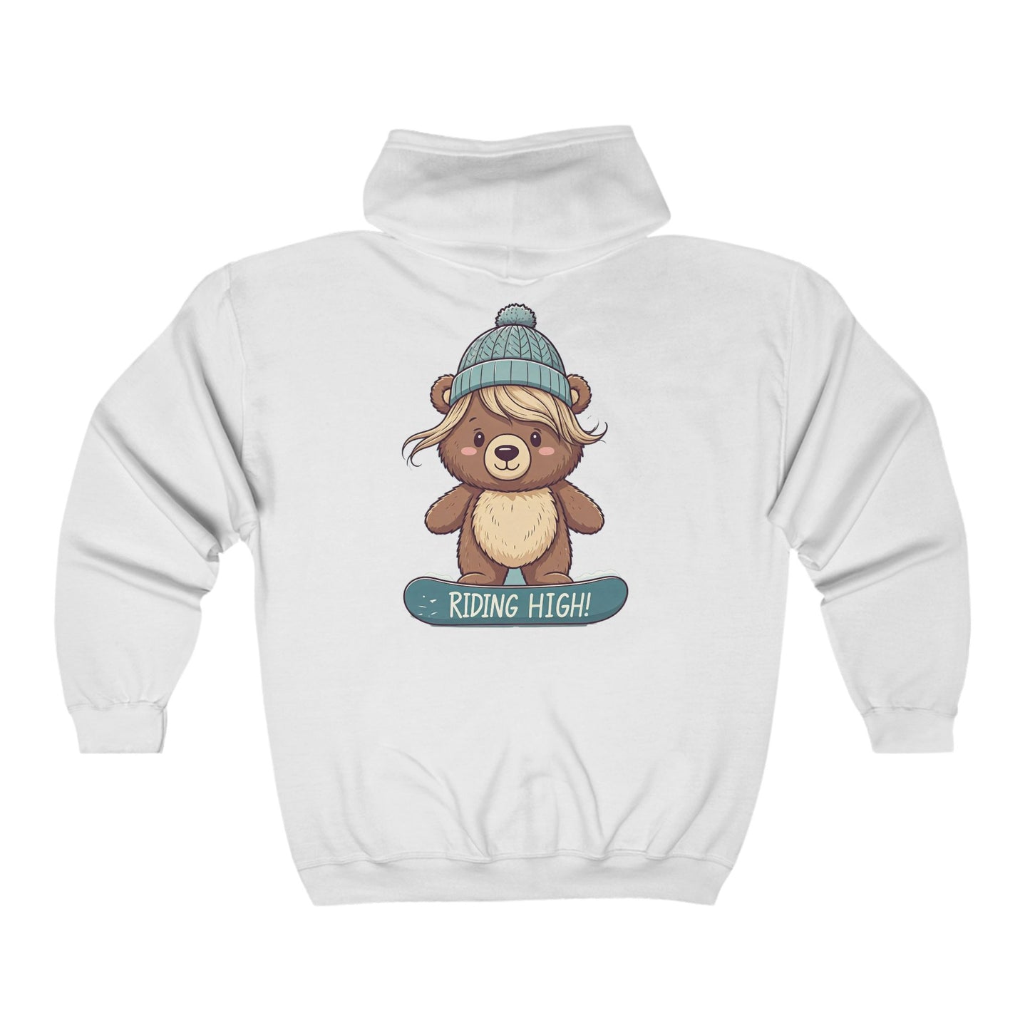 Riding High - Lilly Bear Edition Unisex Heavy Blend™ Full Zip Hooded Sweatshirt