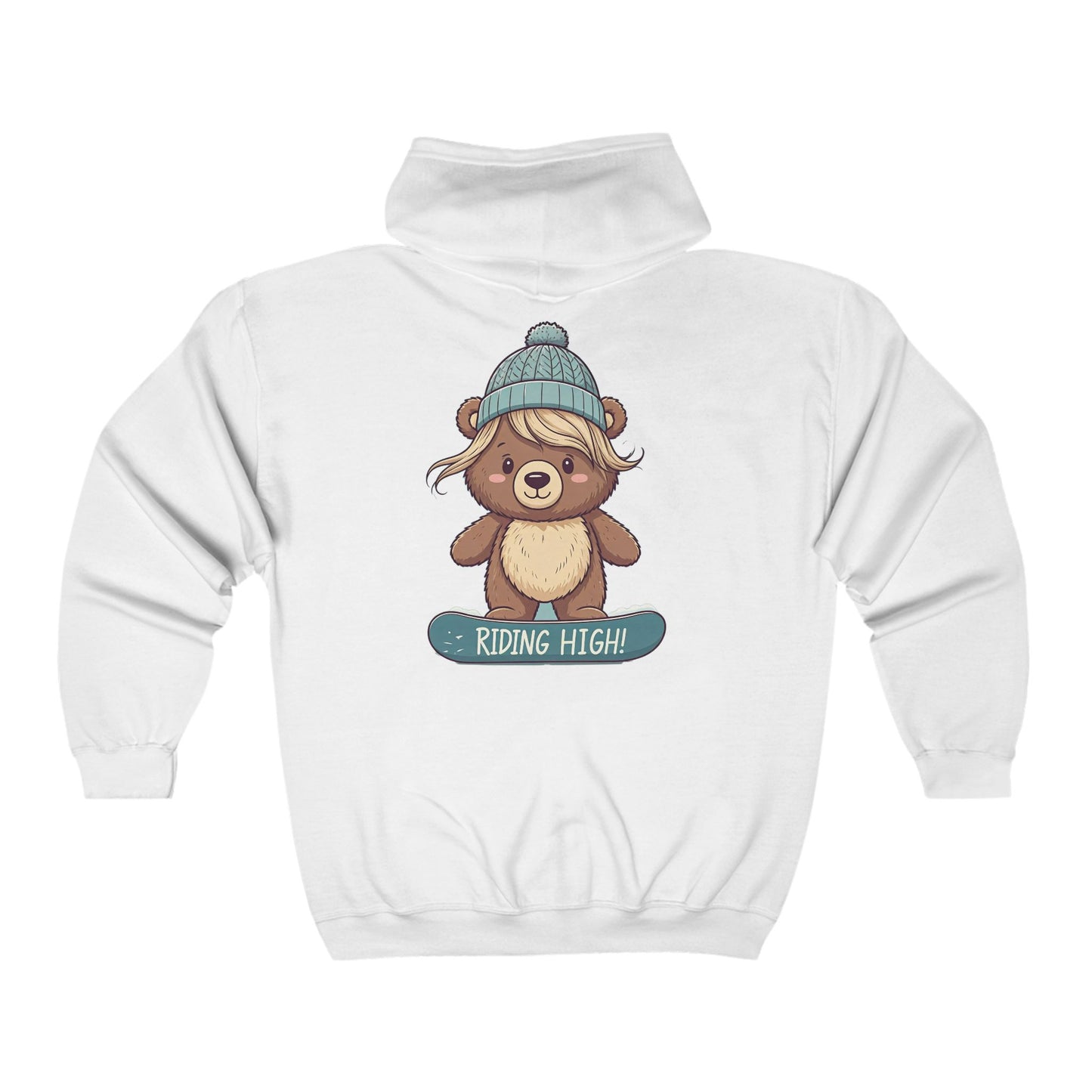 Riding High - Lilly Bear Edition Unisex Heavy Blend™ Full Zip Hooded Sweatshirt