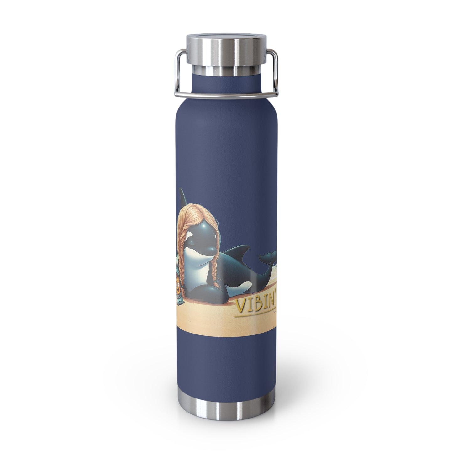 Vibin' Copper Vacuum Insulated Bottle, 22oz
