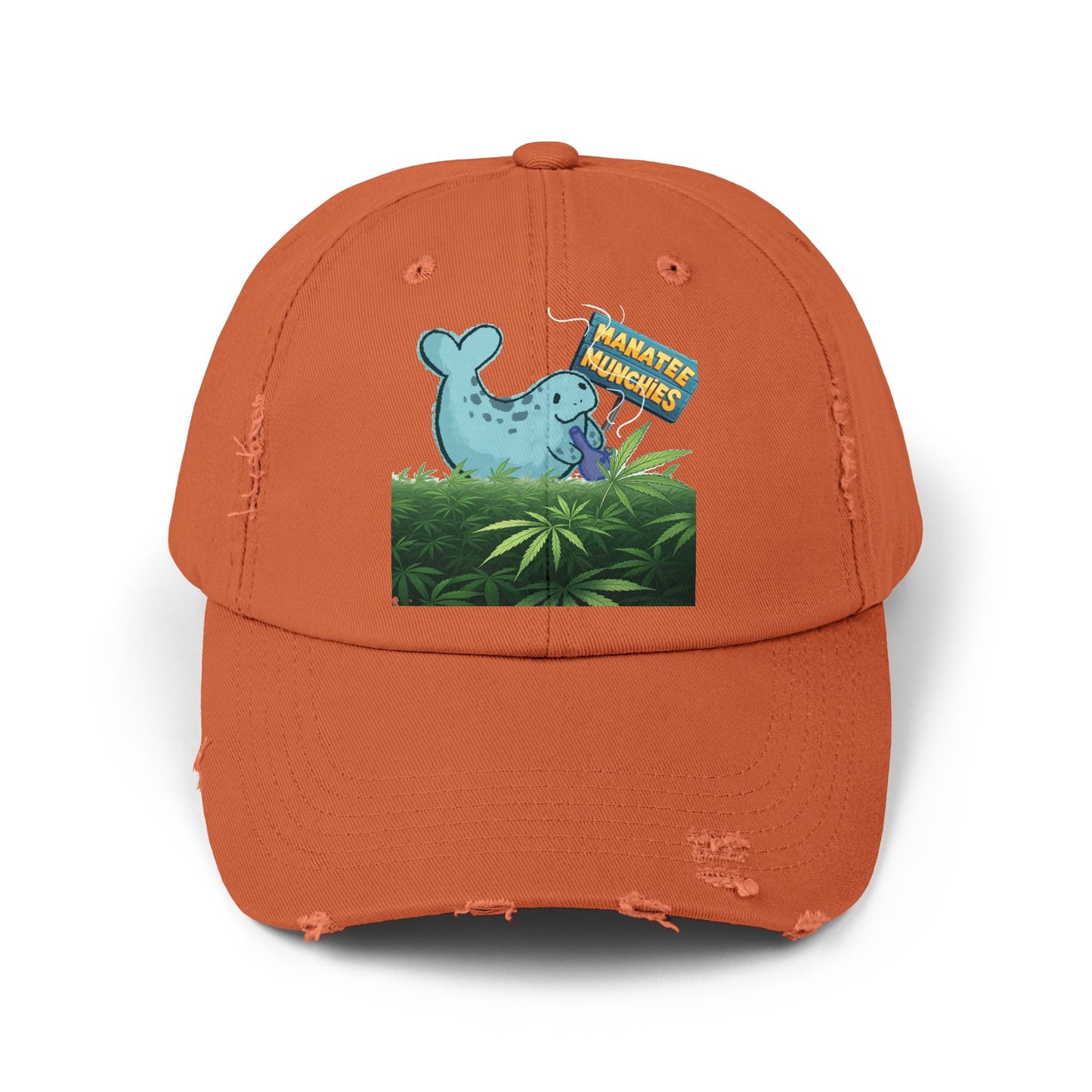 Manatee Munchies OG Edition Unisex Distressed Cap