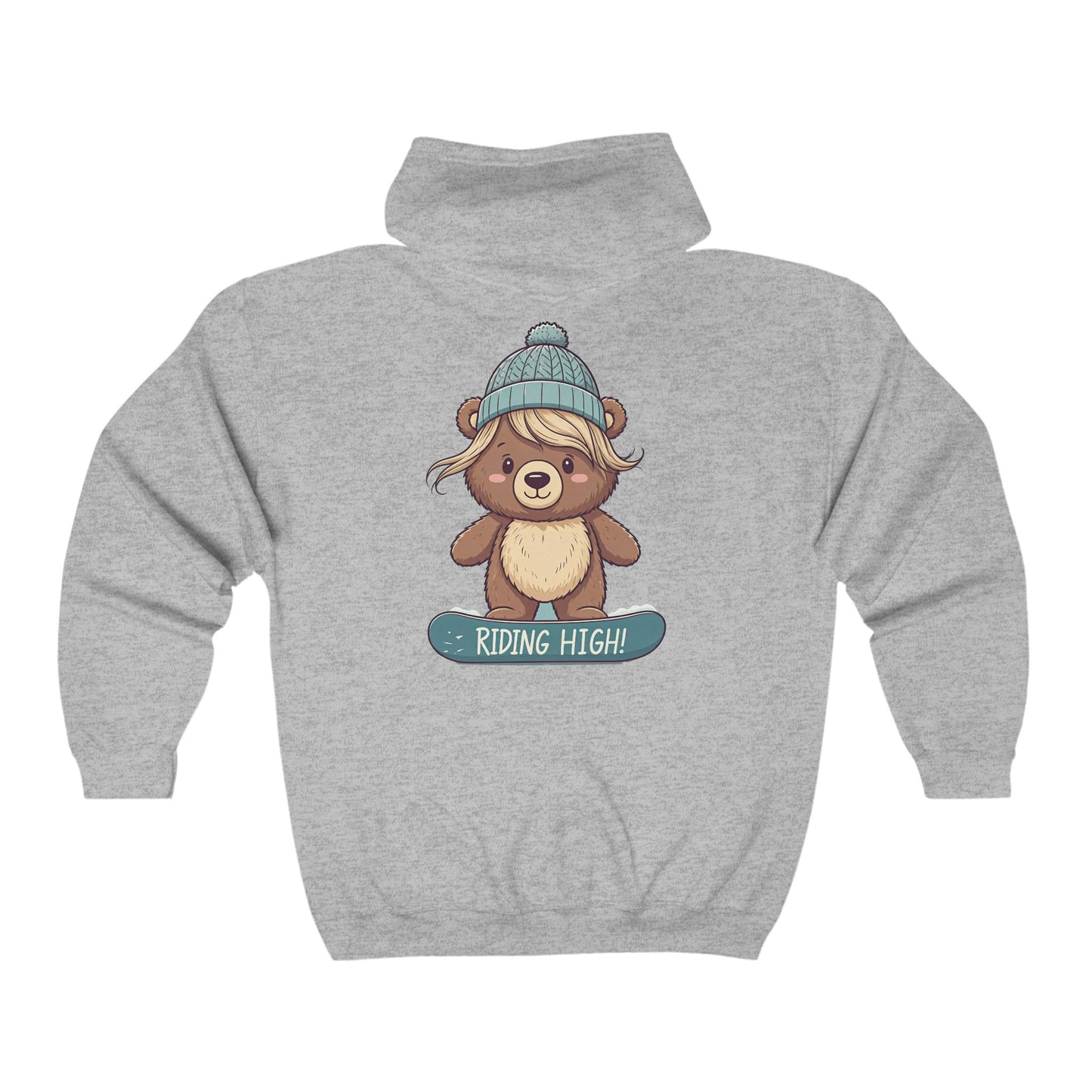 Riding High - Lilly Bear Edition Unisex Heavy Blend™ Full Zip Hooded Sweatshirt