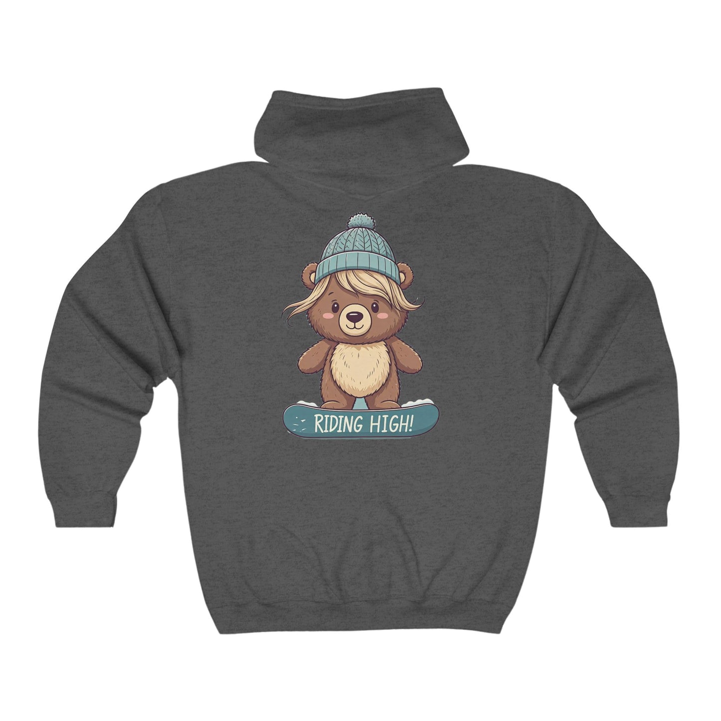 Riding High - Lilly Bear Edition Unisex Heavy Blend™ Full Zip Hooded Sweatshirt