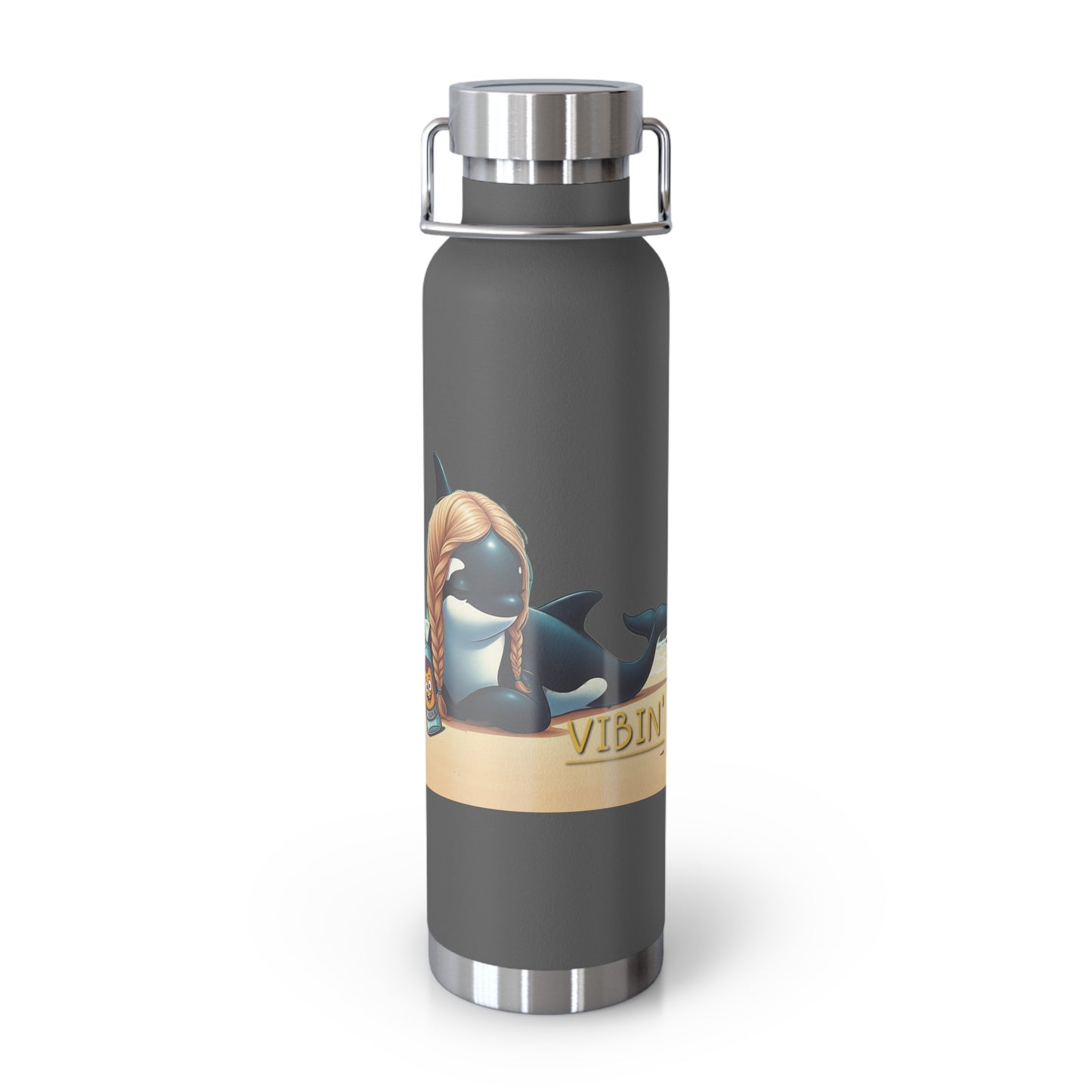 Vibin' Copper Vacuum Insulated Bottle, 22oz