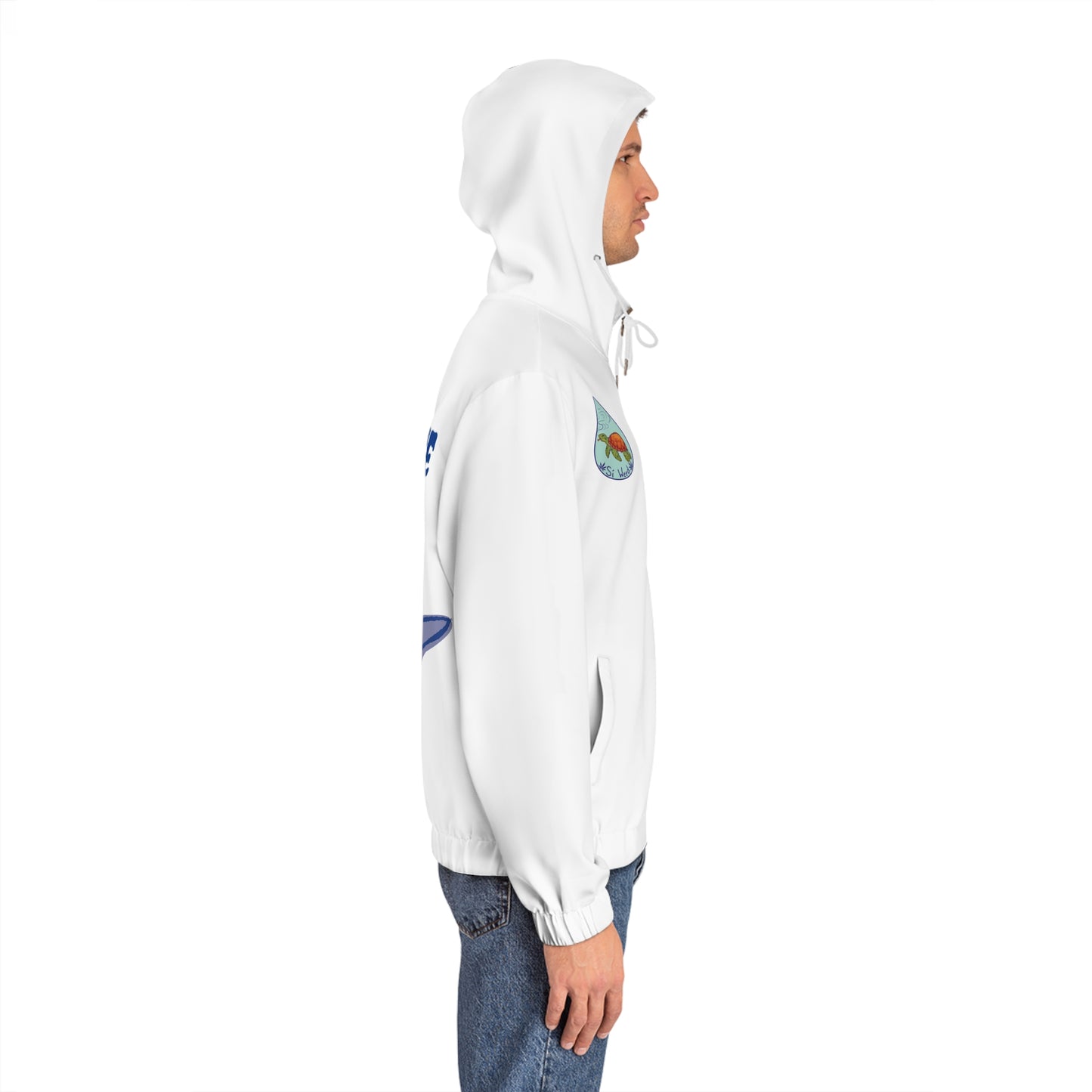 Great White Ganja - OG Edition Men's Full-Zip Hoodie (AOP)