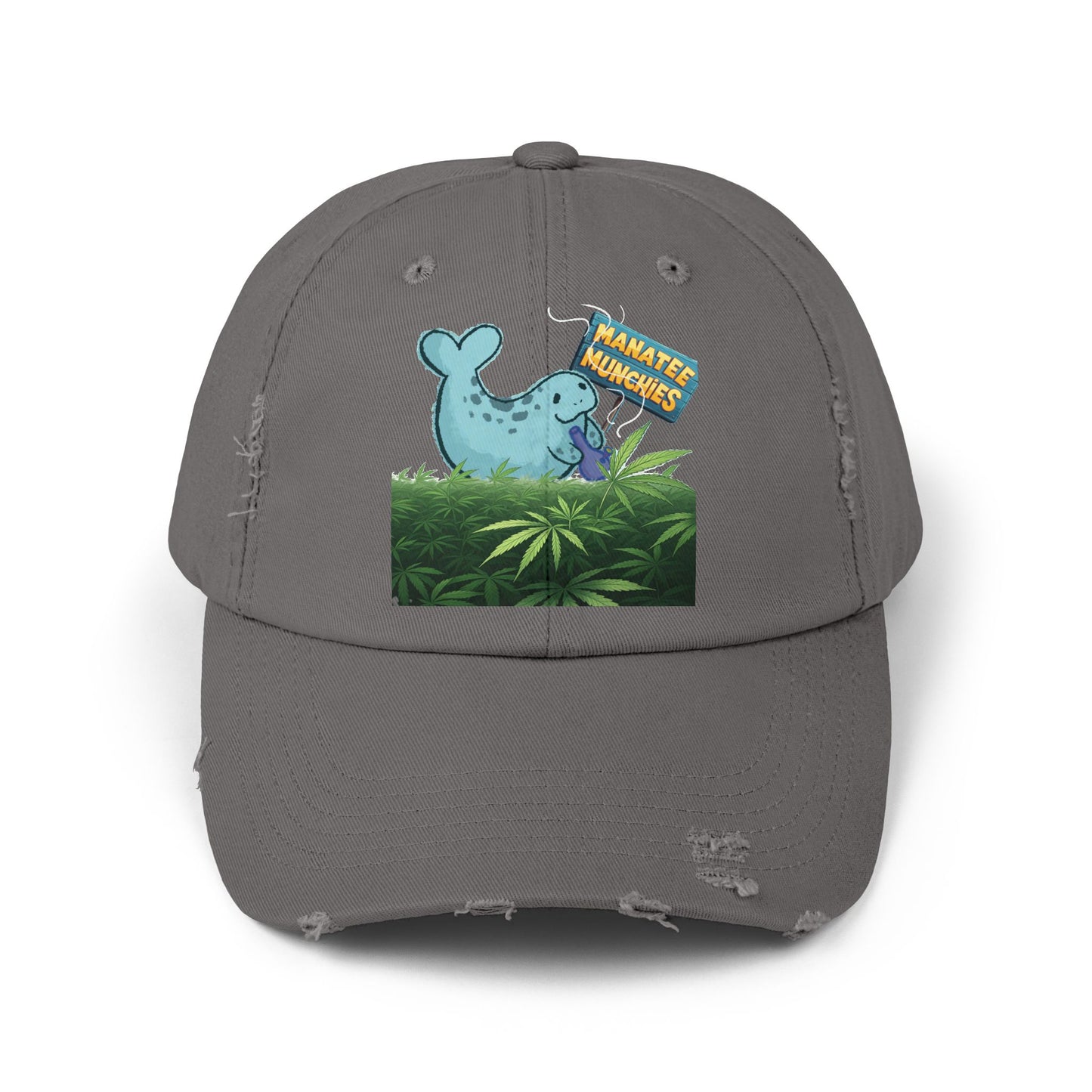 Manatee Munchies OG Edition Unisex Distressed Cap