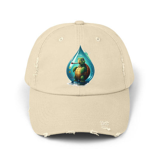 Si Weed Unisex Distressed Cap