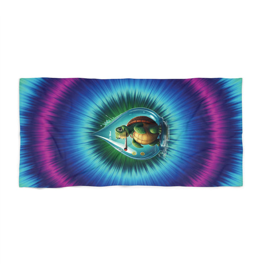 Trippy Turtle Beach Towel