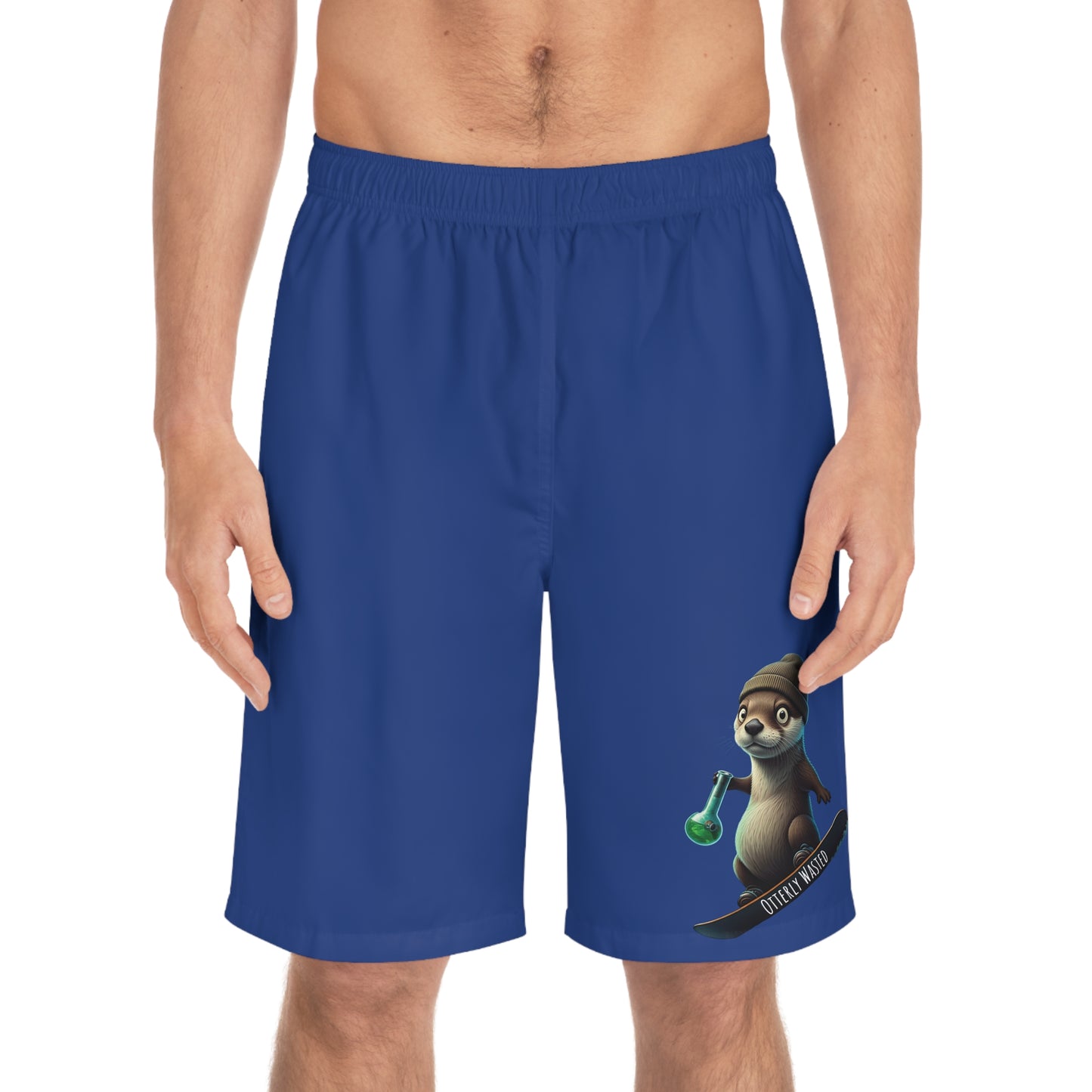 Otterly Wasted Men's Board Shorts (AOP)