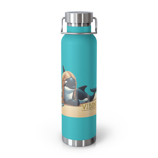 Vibin' Copper Vacuum Insulated Bottle, 22oz