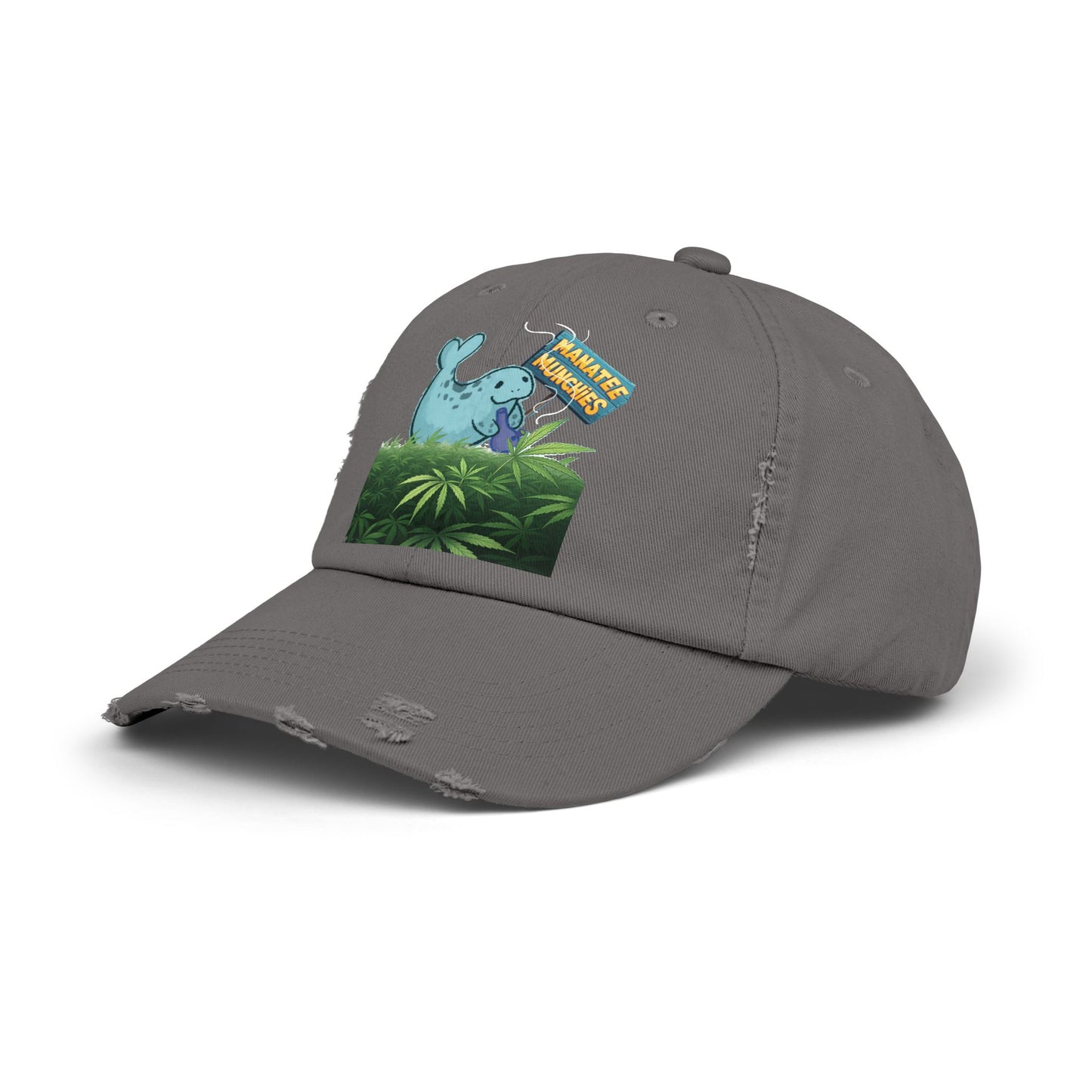 Manatee Munchies OG Edition Unisex Distressed Cap