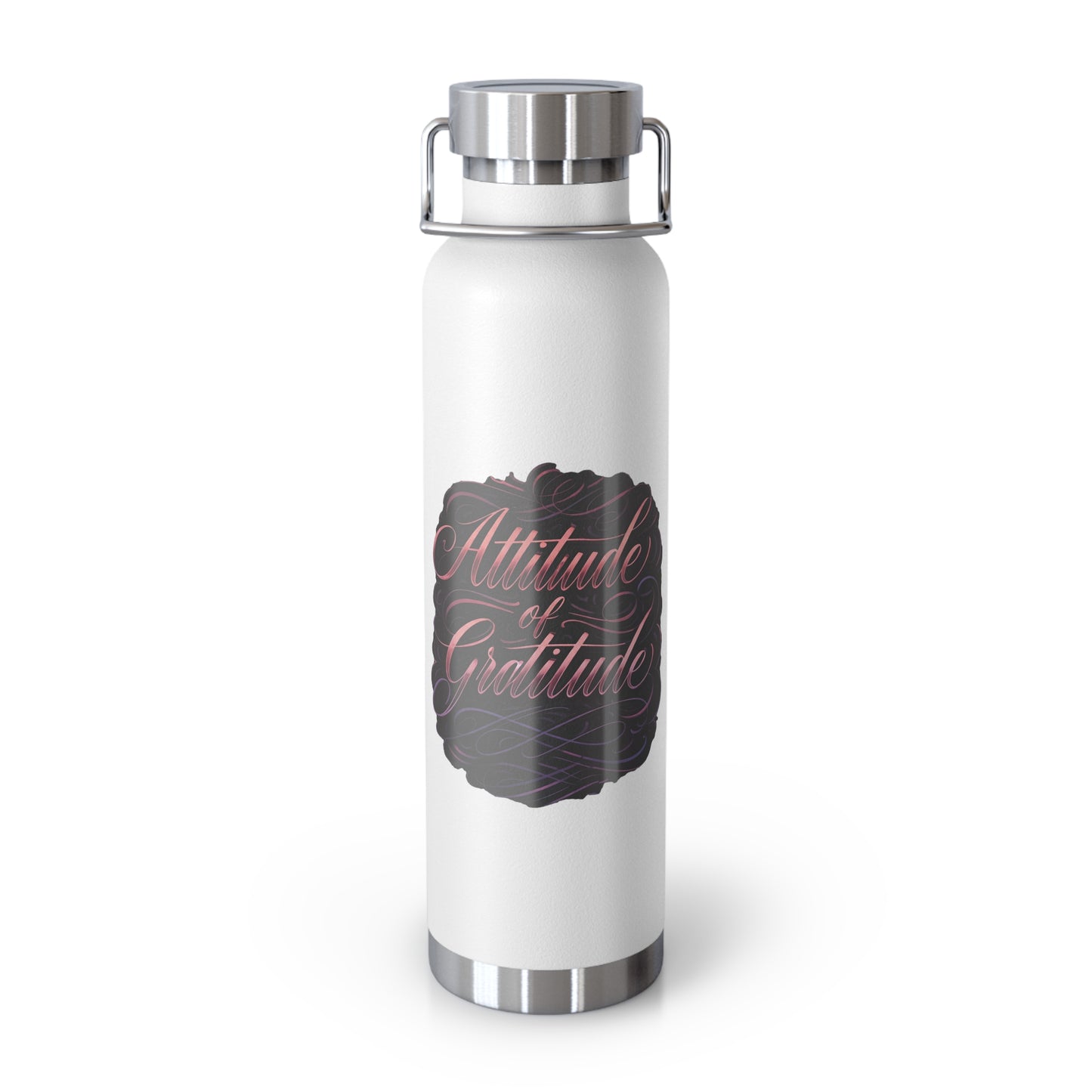Attitude of Gratitude Copper Vacuum Insulated Bottle, 22oz
