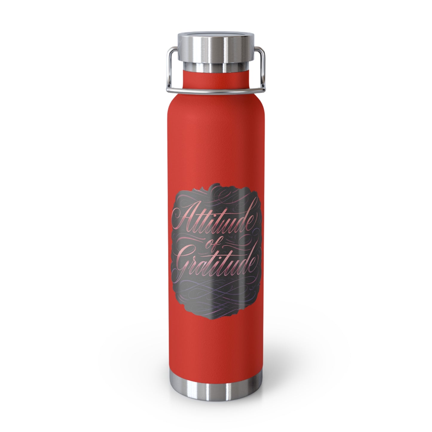 Attitude of Gratitude Copper Vacuum Insulated Bottle, 22oz