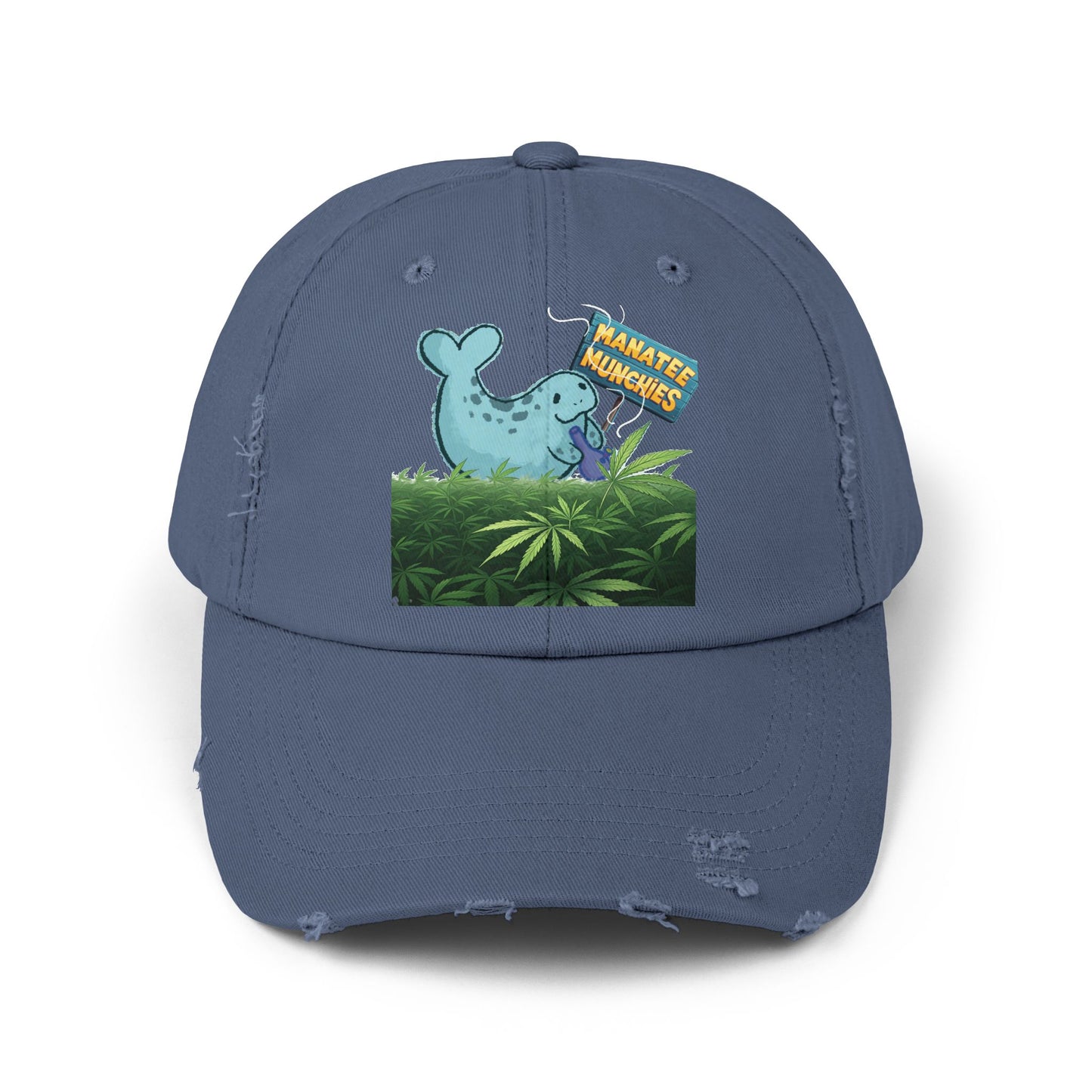 Manatee Munchies OG Edition Unisex Distressed Cap