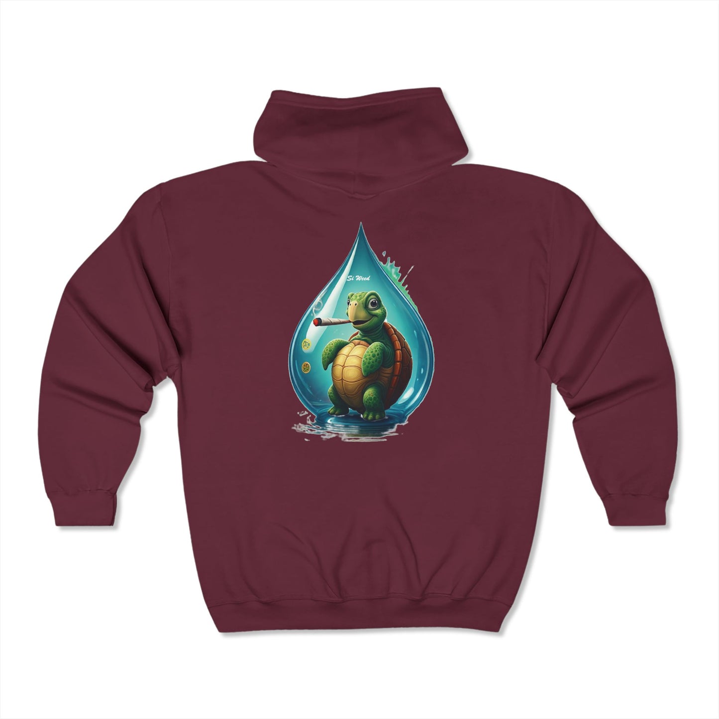 Si Weed Unisex Heavy Blend™ Full Zip Hooded Sweatshirt