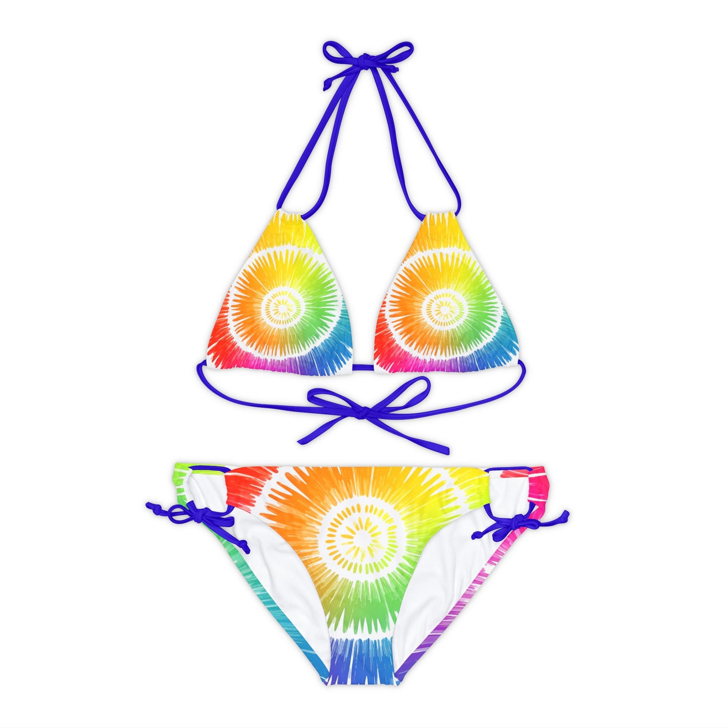 Rainbow Strappy Bikini Set (AOP)