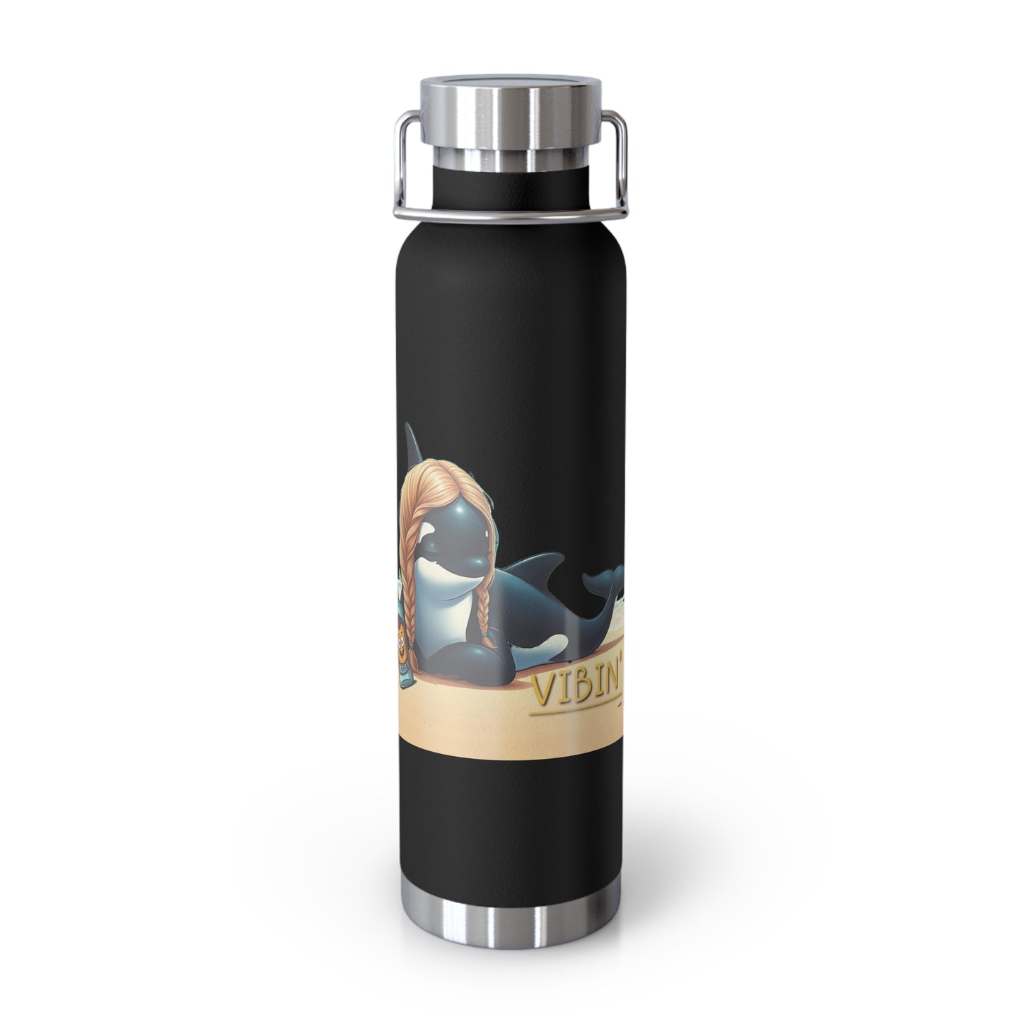 Vibin' Copper Vacuum Insulated Bottle, 22oz