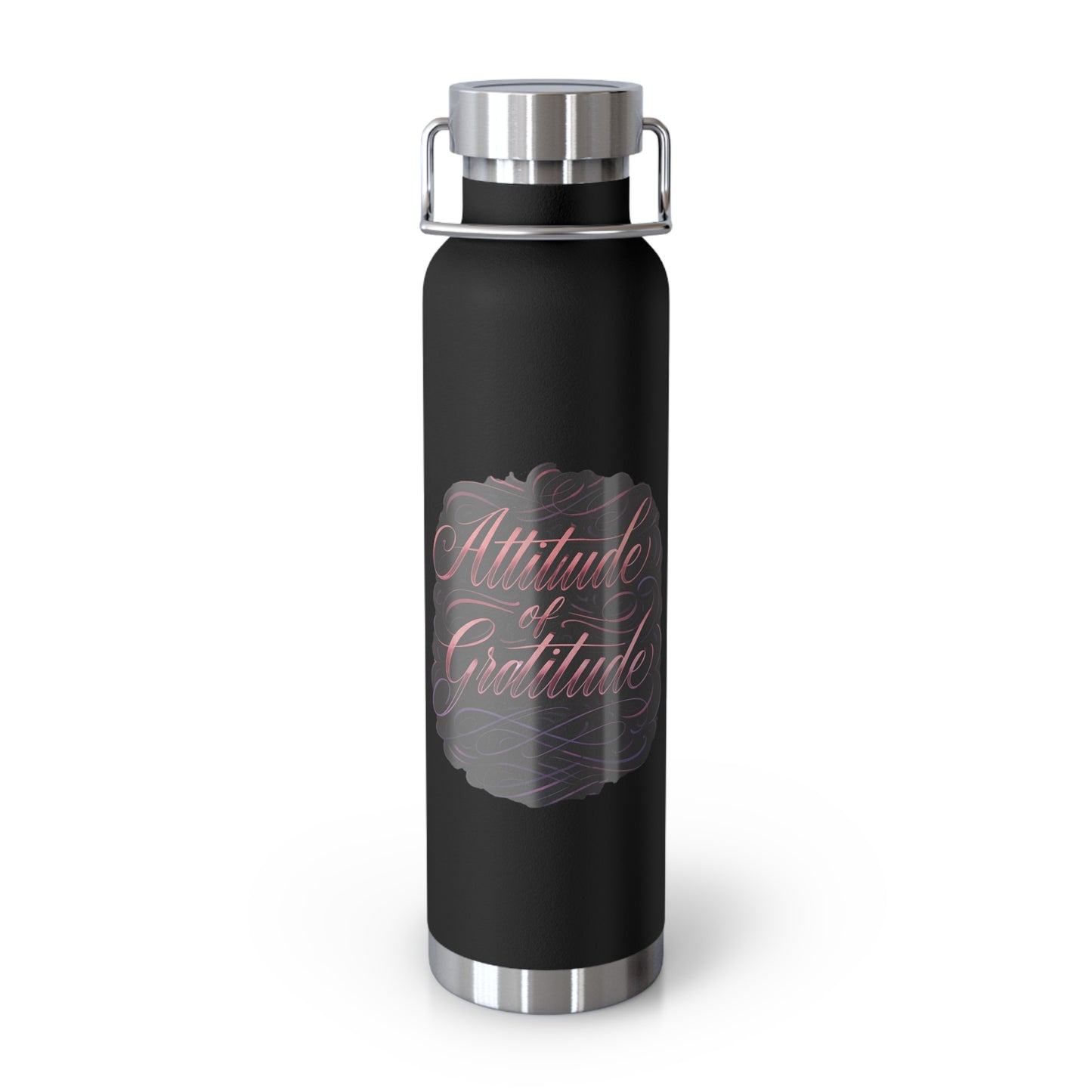 Attitude of Gratitude Copper Vacuum Insulated Bottle, 22oz