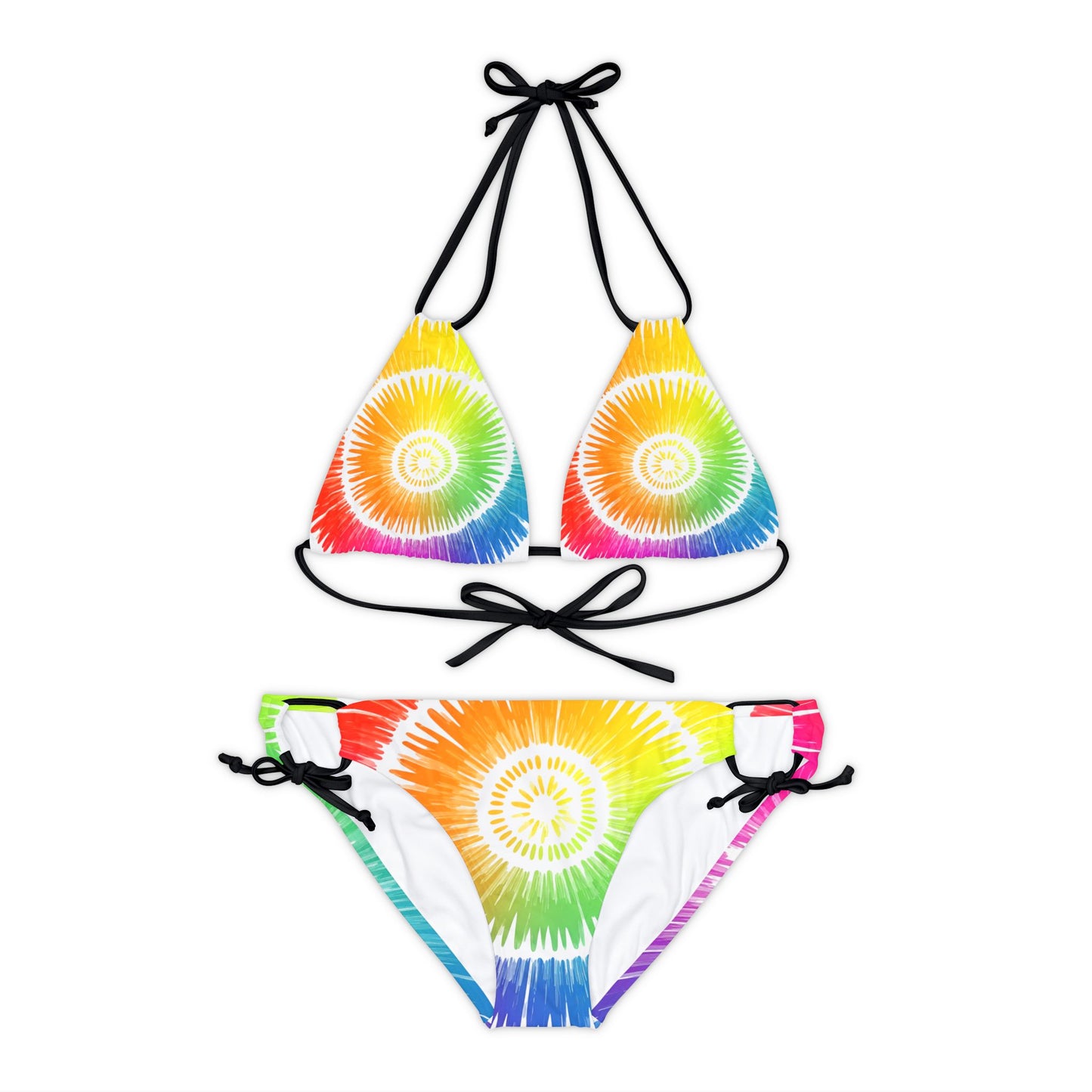 Rainbow Strappy Bikini Set (AOP)