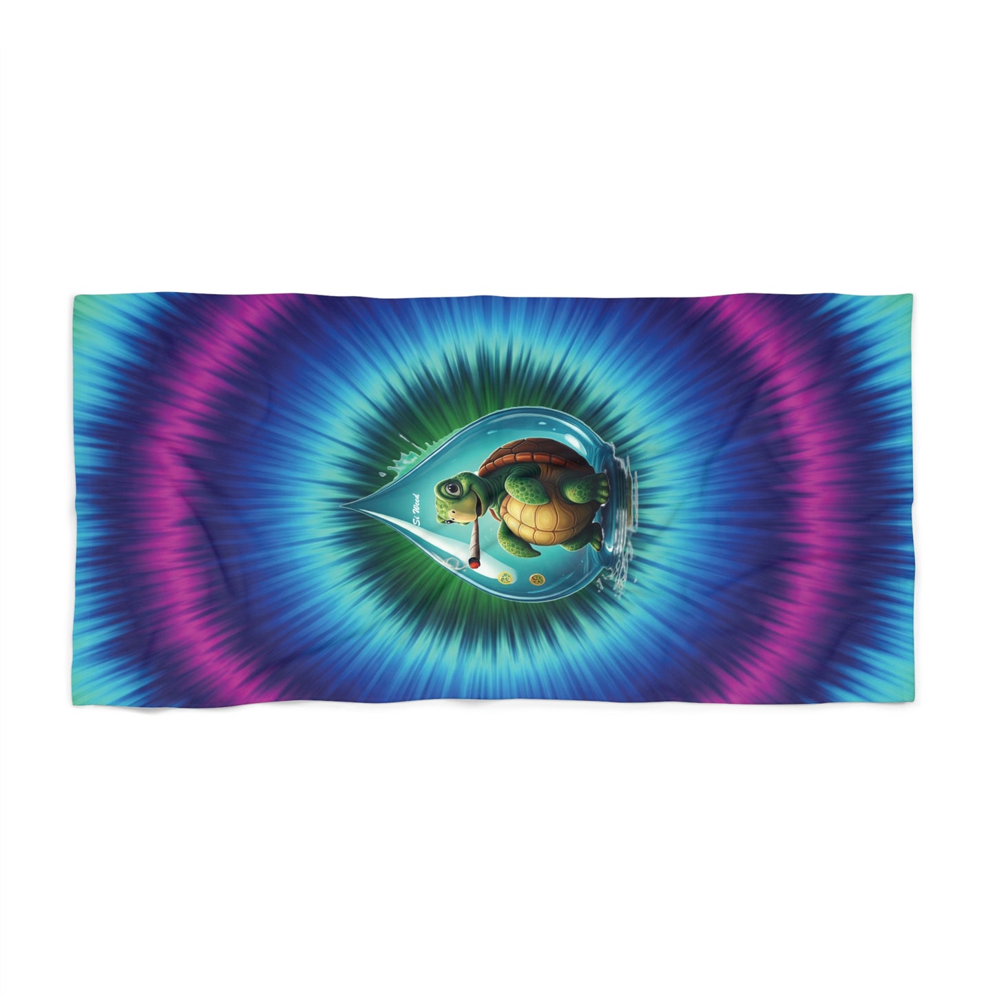 Trippy Turtle Beach Towel