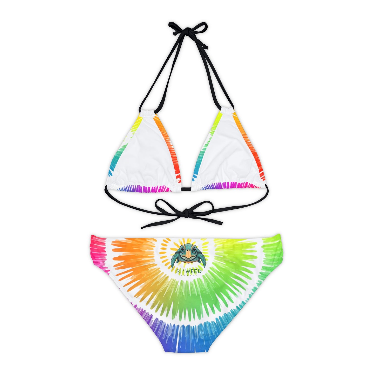 Rainbow Strappy Bikini Set (AOP)
