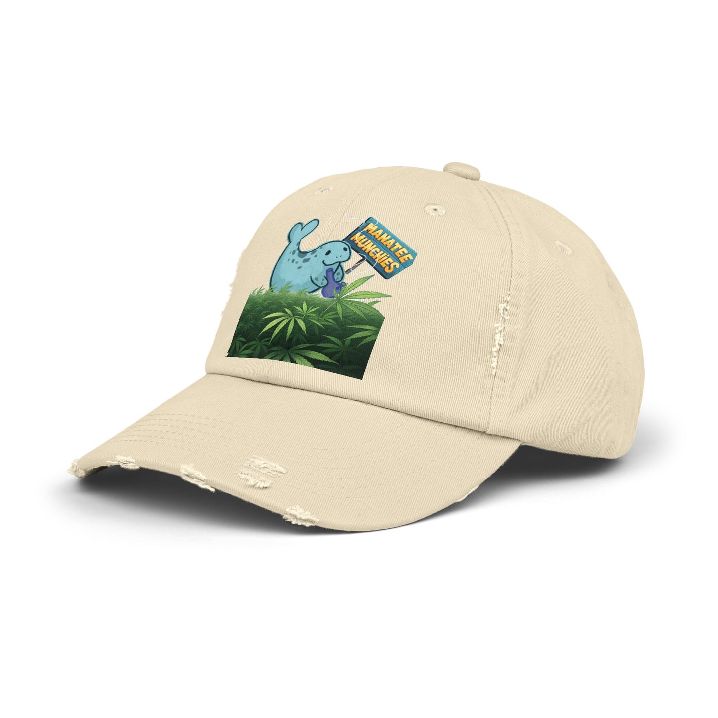 Manatee Munchies OG Edition Unisex Distressed Cap