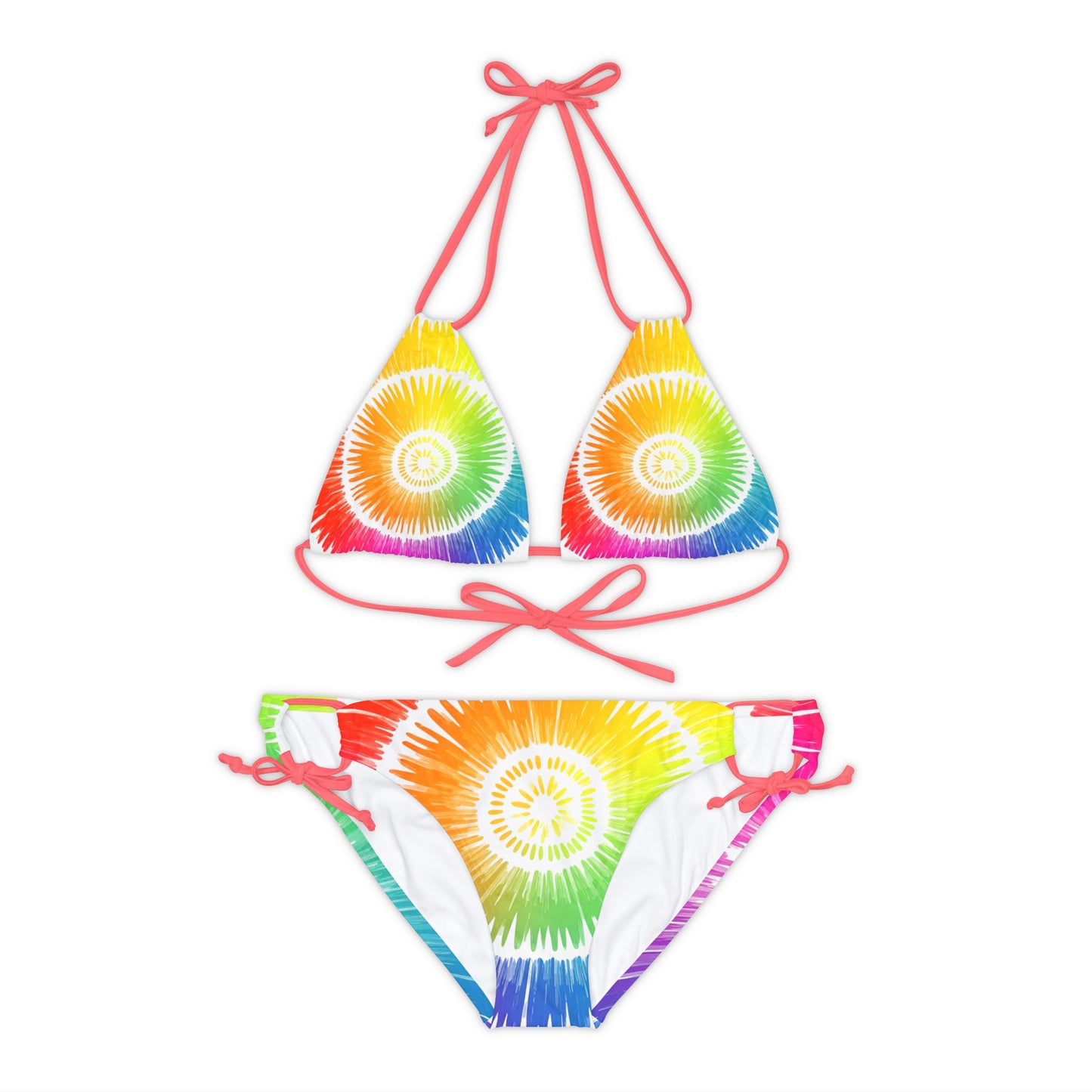 Rainbow Strappy Bikini Set (AOP)