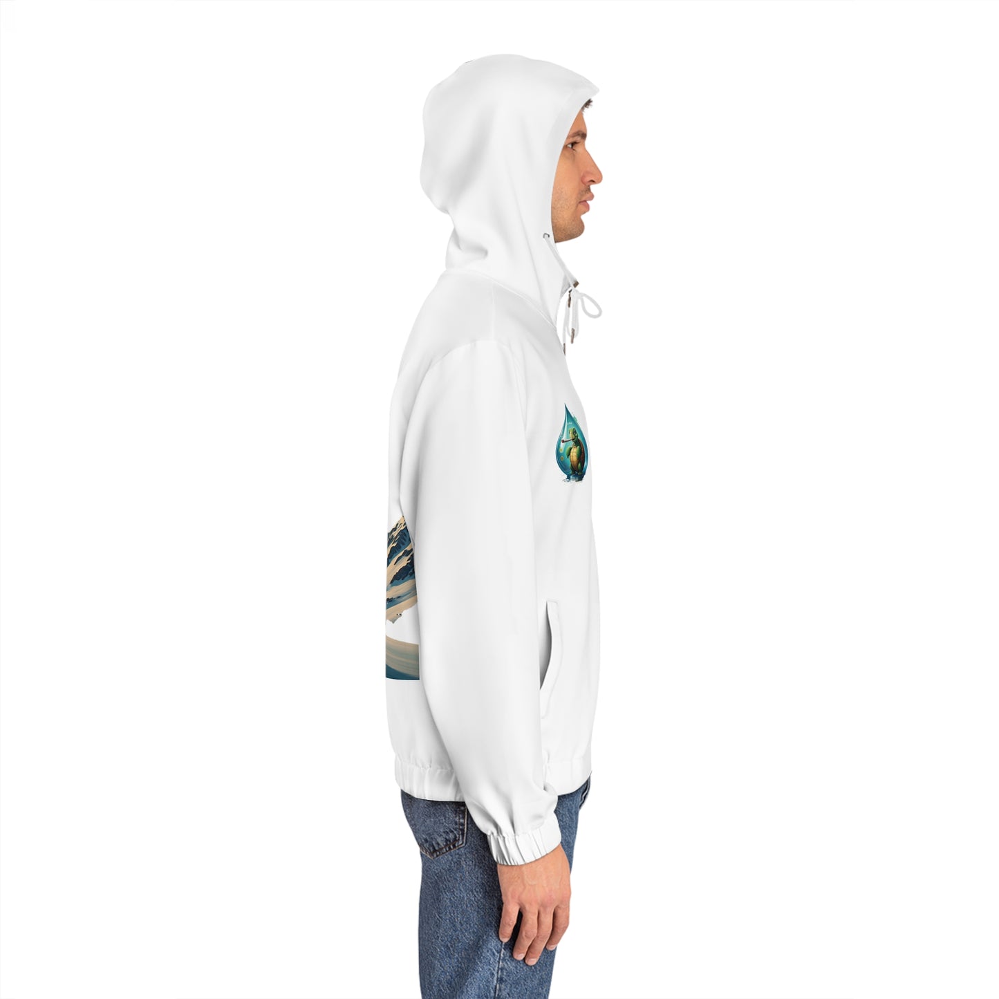 Beary Blazed Full-Zip Hoodie (AOP)