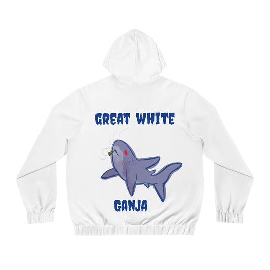 Great White Ganja - OG Edition Men's Full-Zip Hoodie (AOP)